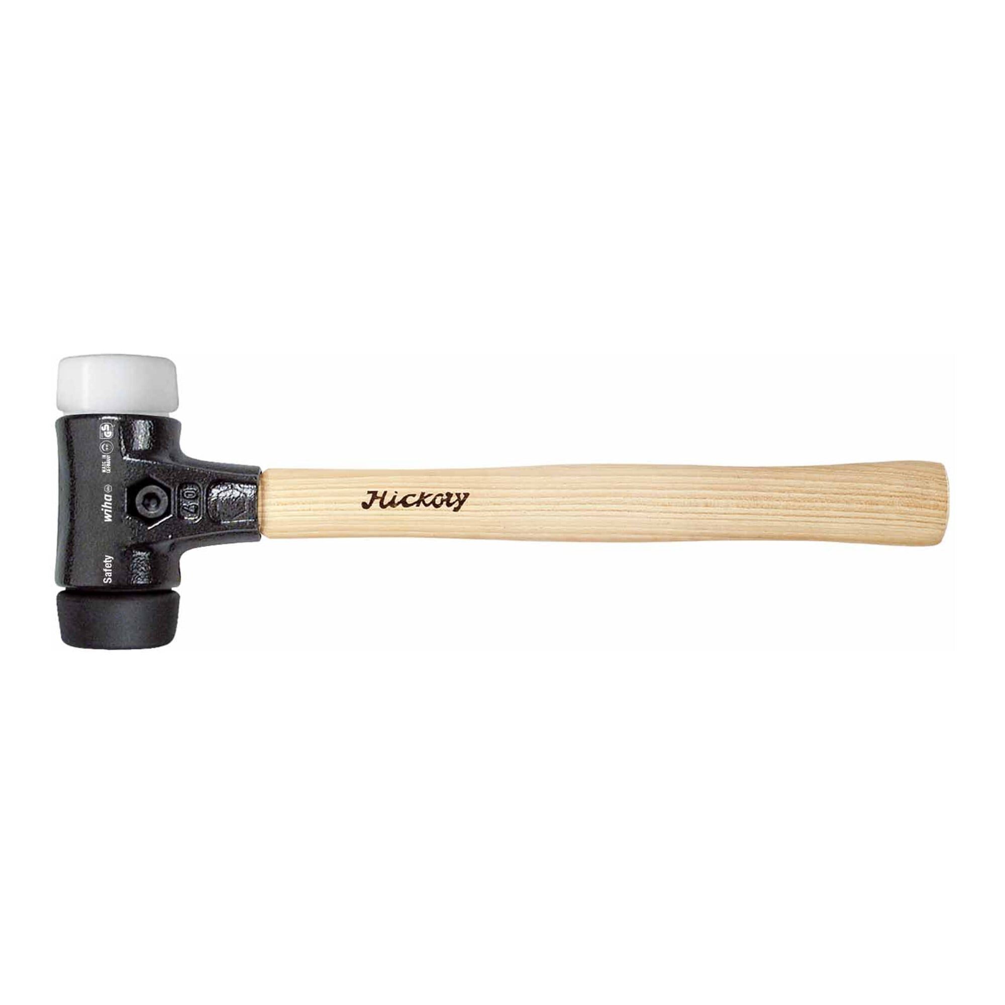 Wiha Hammer Wiha Schonhammer Safety mittelweich/sehr hart mit Hickory-Holzstiel