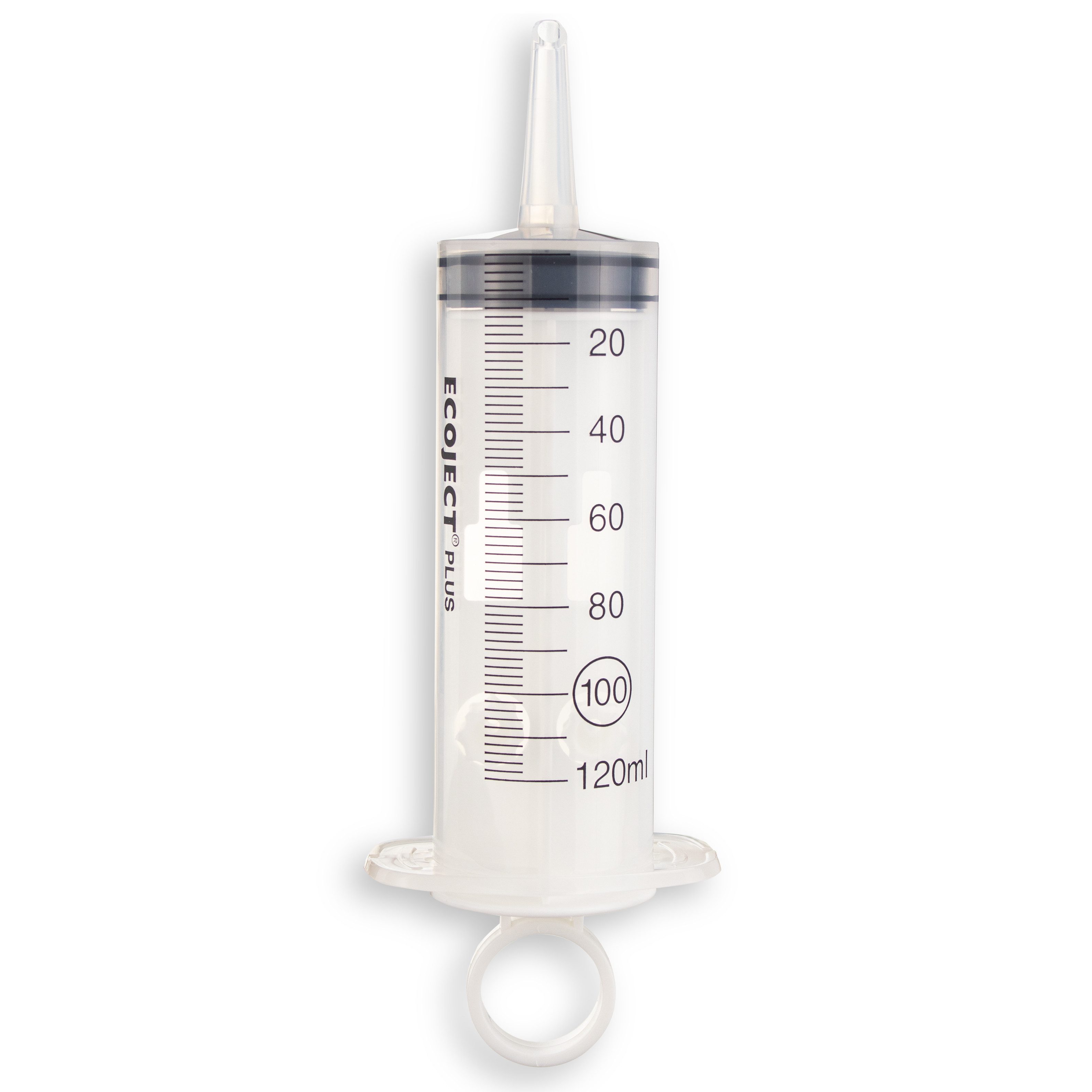 Dispomed Einwegspritze ECOJECT Plus Wund- / Blasen- / Katheterspritze 120ml, (1-St), für medizinische und nicht-medizinische Verwendung