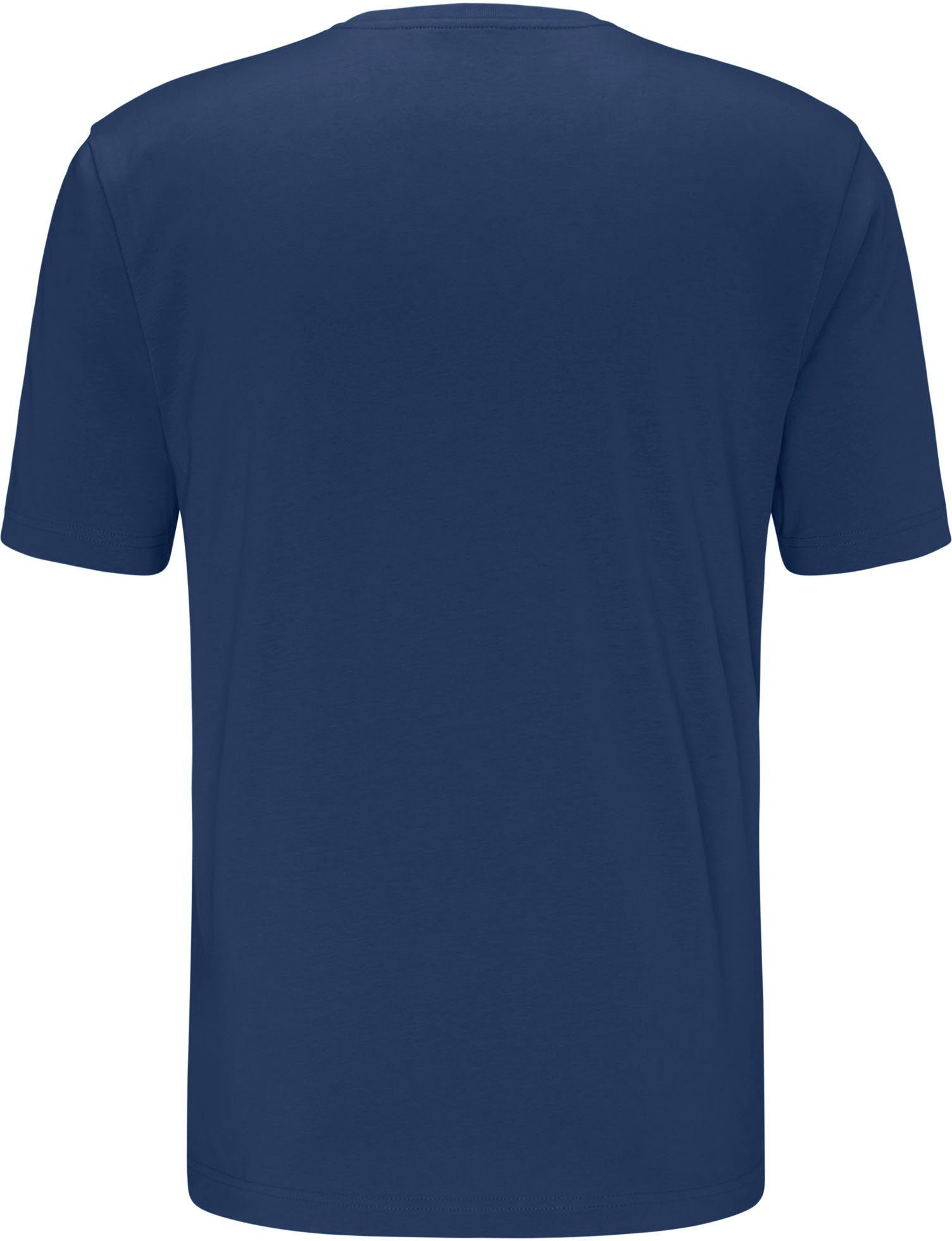 FYNCH-HATTON T-Shirt FYNCH-HATTON Basic T-Shirt dunkelblau unifarben (1-tlg)