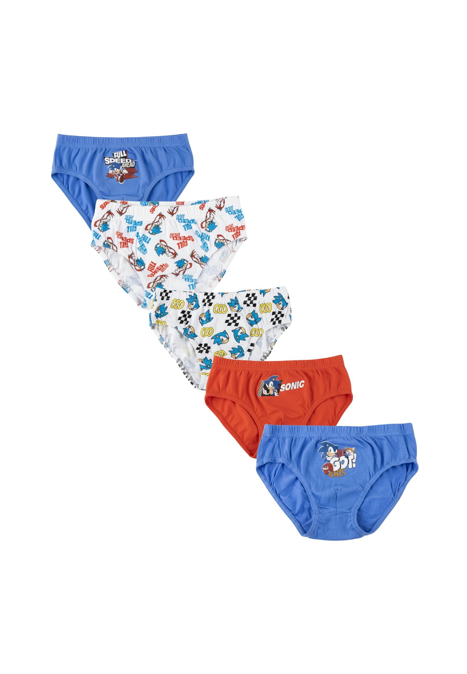 Disney Slip Jungen Unterwäsche-Set Single Jersey mit Kulturbeutel – Sonic (Set)