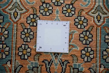 Seidenteppich Kashan 205, Kayoom, rechteckig, Höhe: 10 mm, Einzelstück mit Zertifikat, Wohnzimmer