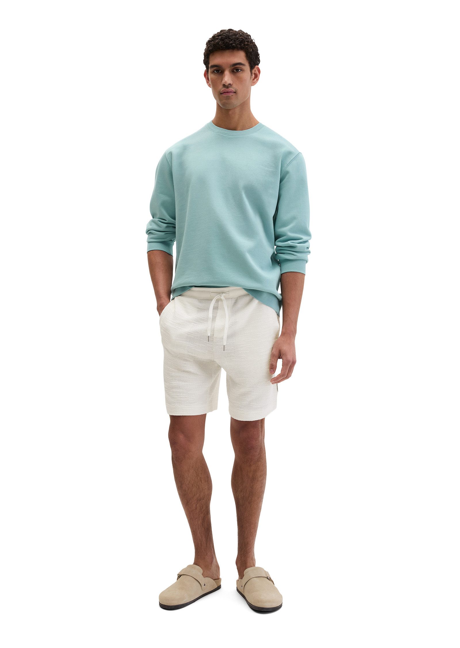 Marc O'Polo Shorts aus weichem Bouclé-Jersey