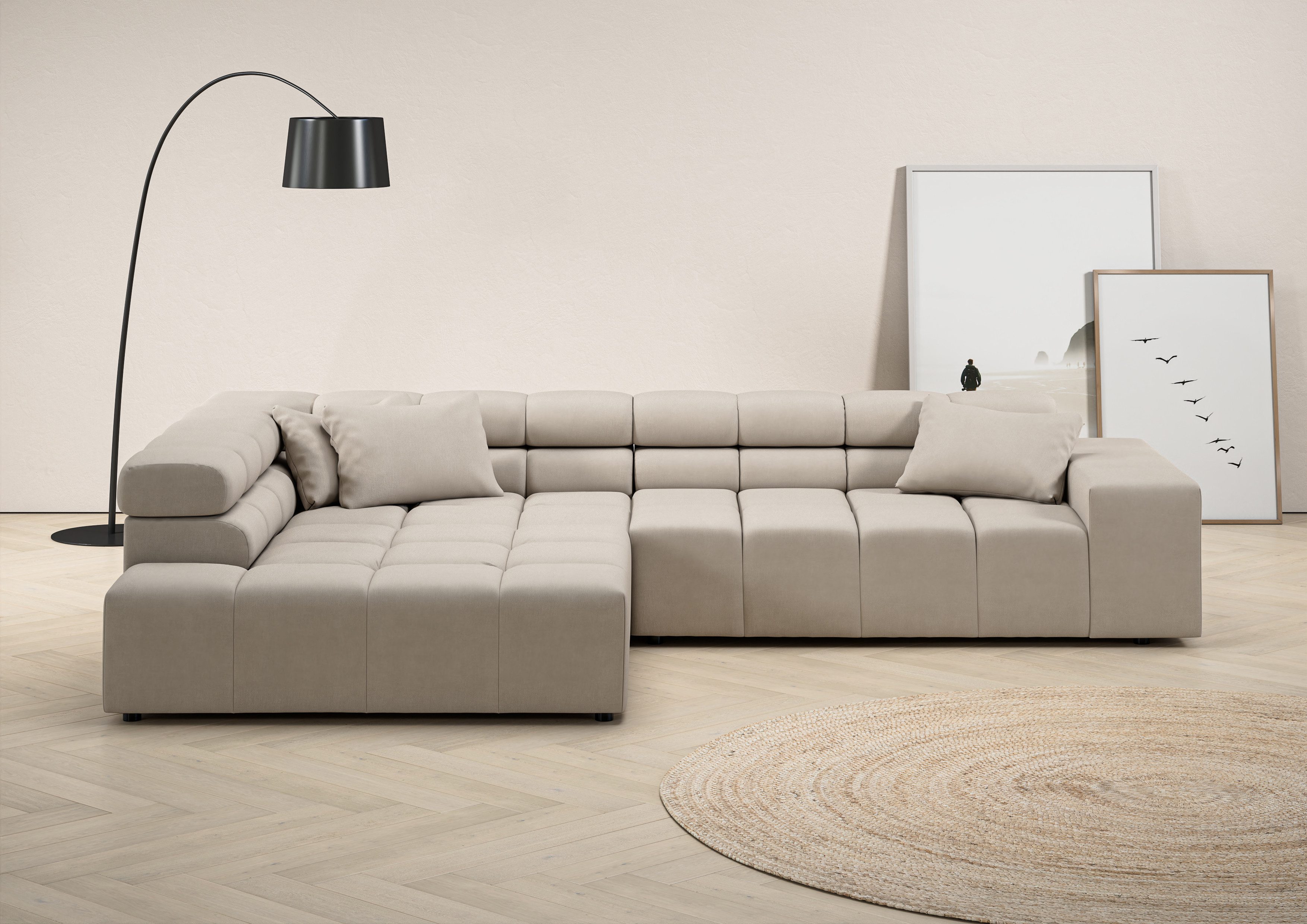 INOSIGN Ecksofa Ancona incl. Kopfteilverstellung, OTTOs Choice, Breite 319c günstig online kaufen
