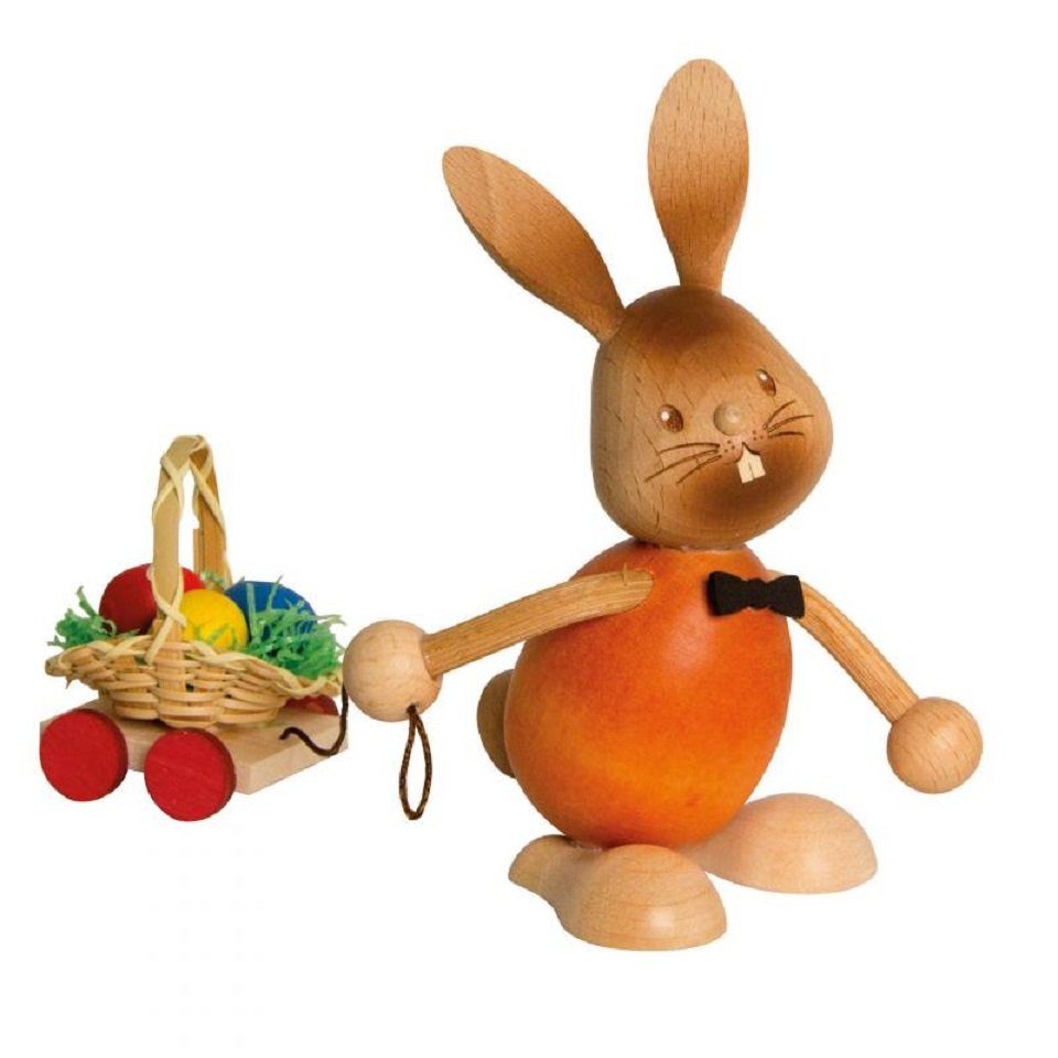 Kuhnert Dekofigur Osterhase Stupsi mit Eierwagen
