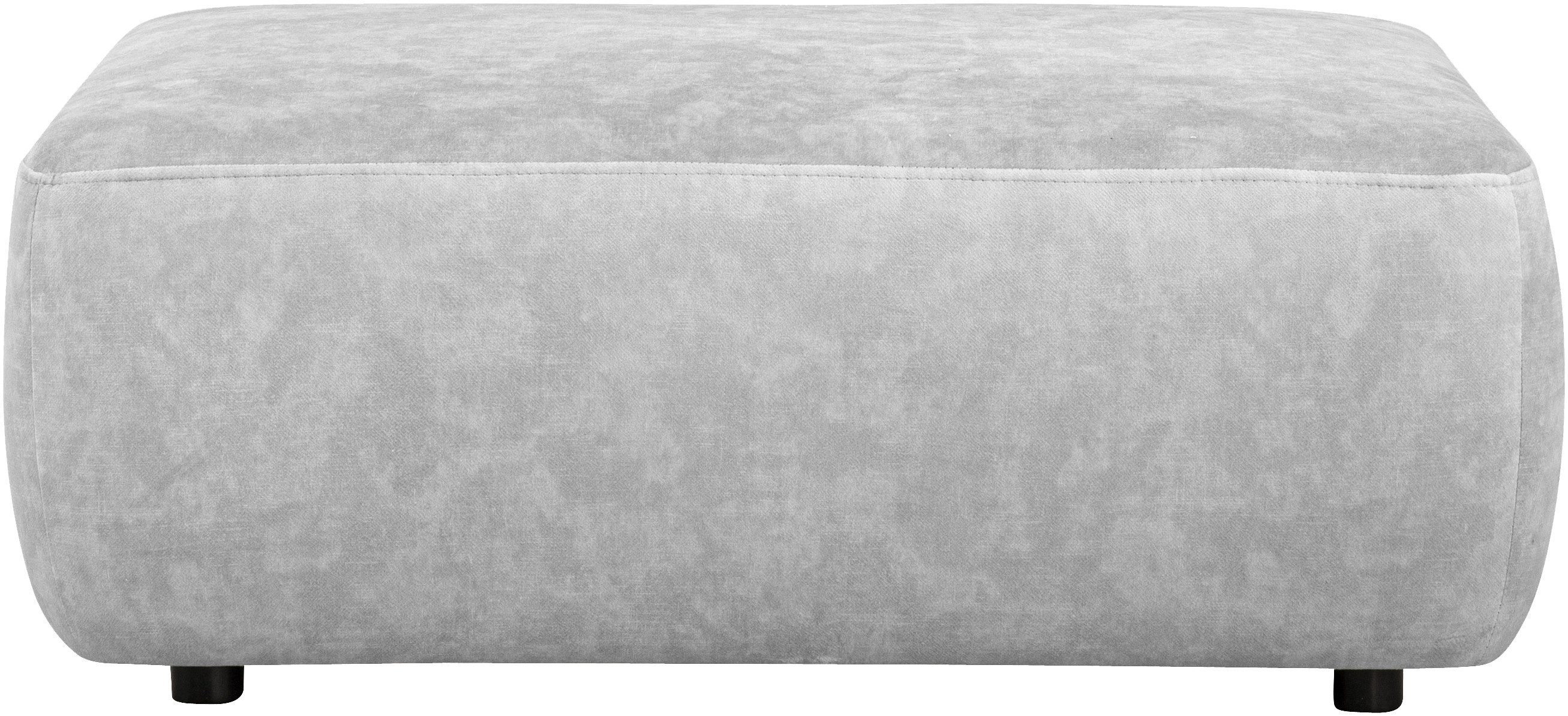 Home affaire Polsterhocker Torge, Hocker in Cord, Samtvelours oder Struktur, passend zur Serie Torge, rechteckig, bequemer Sitzkomfort