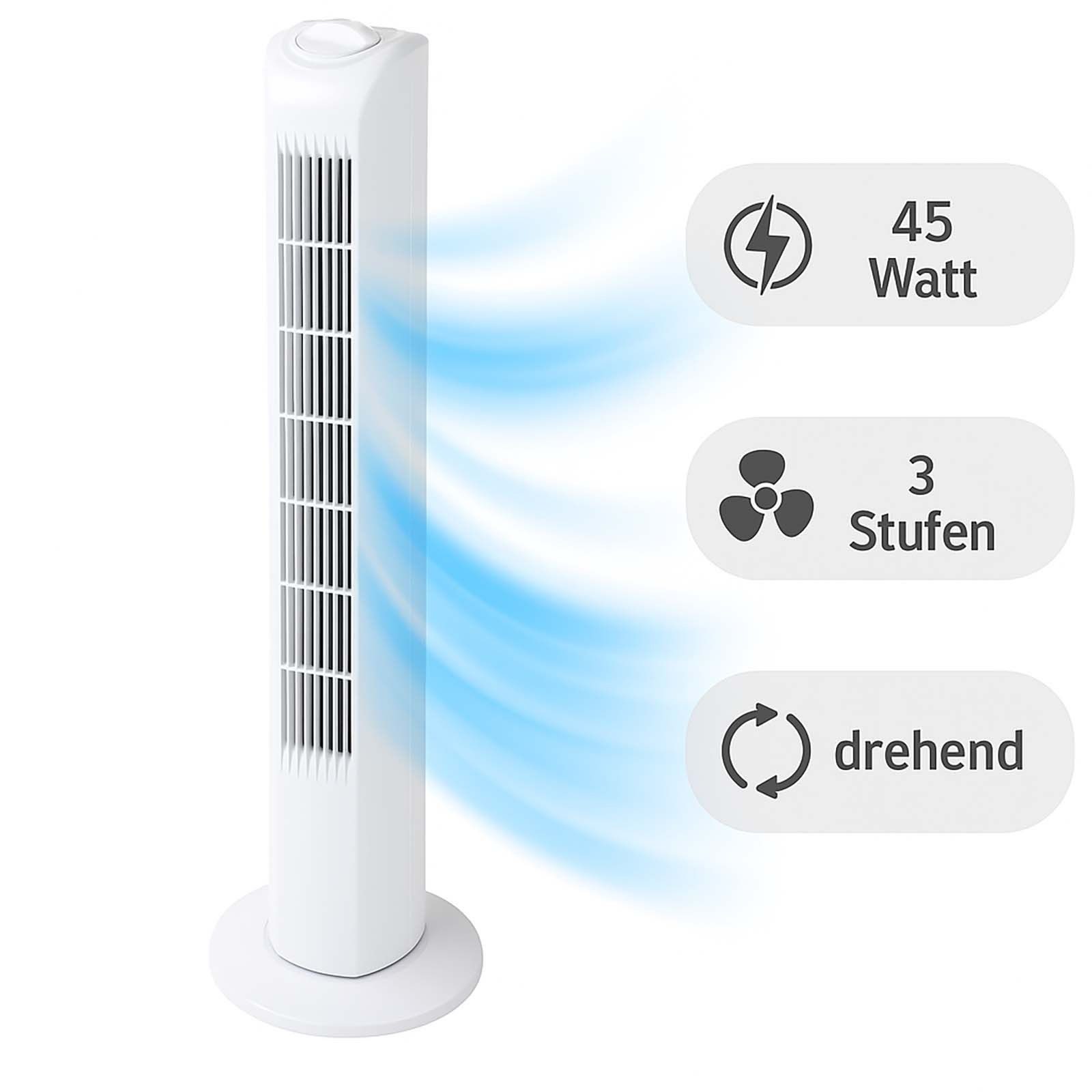 EDCO Standventilator Turmventilator 81 cm Standventilator günstig online kaufen