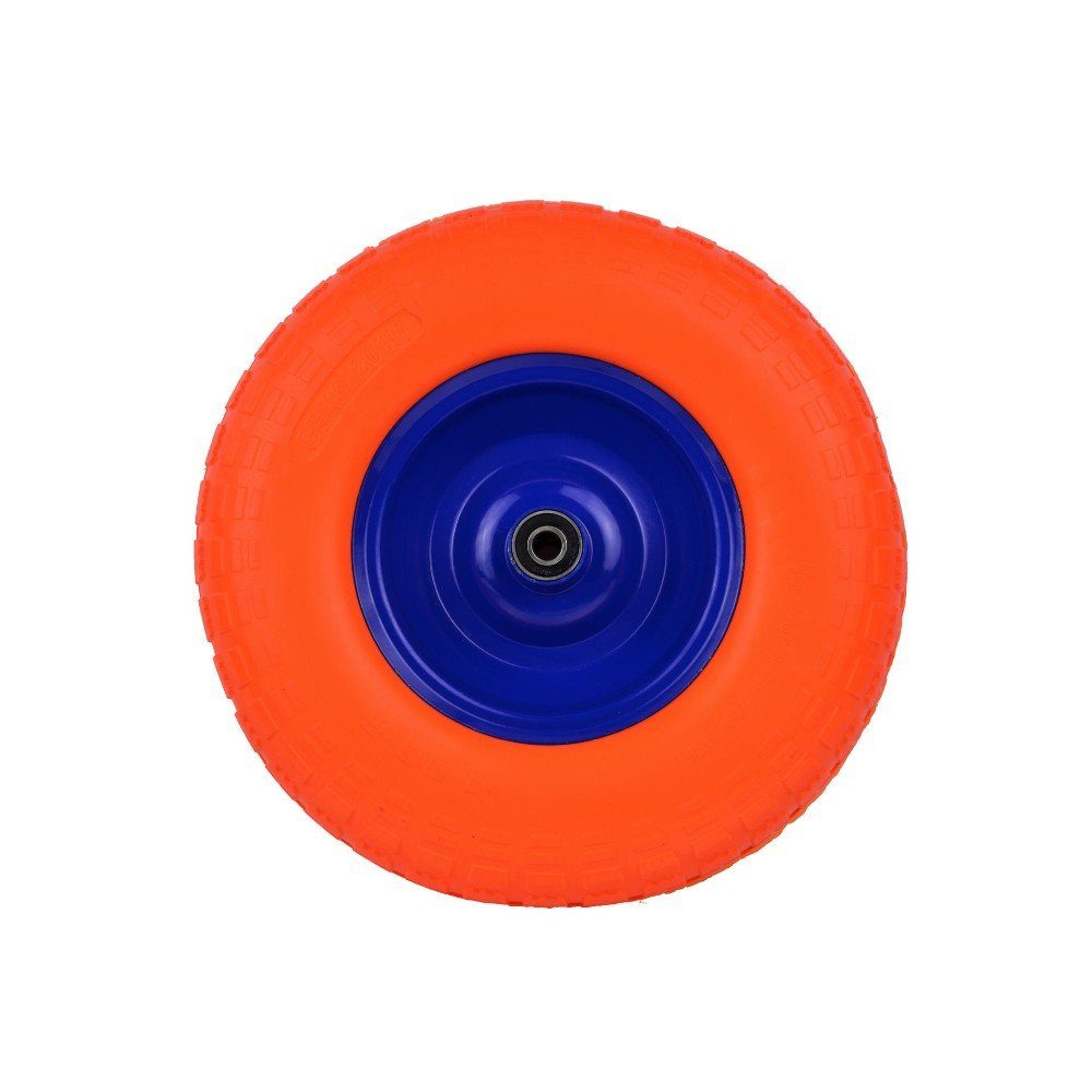 Schubkarren-Rad Schubkarrenrad Polyurethan 4.00-6 PU orange (1 St), Typ 4.00-6