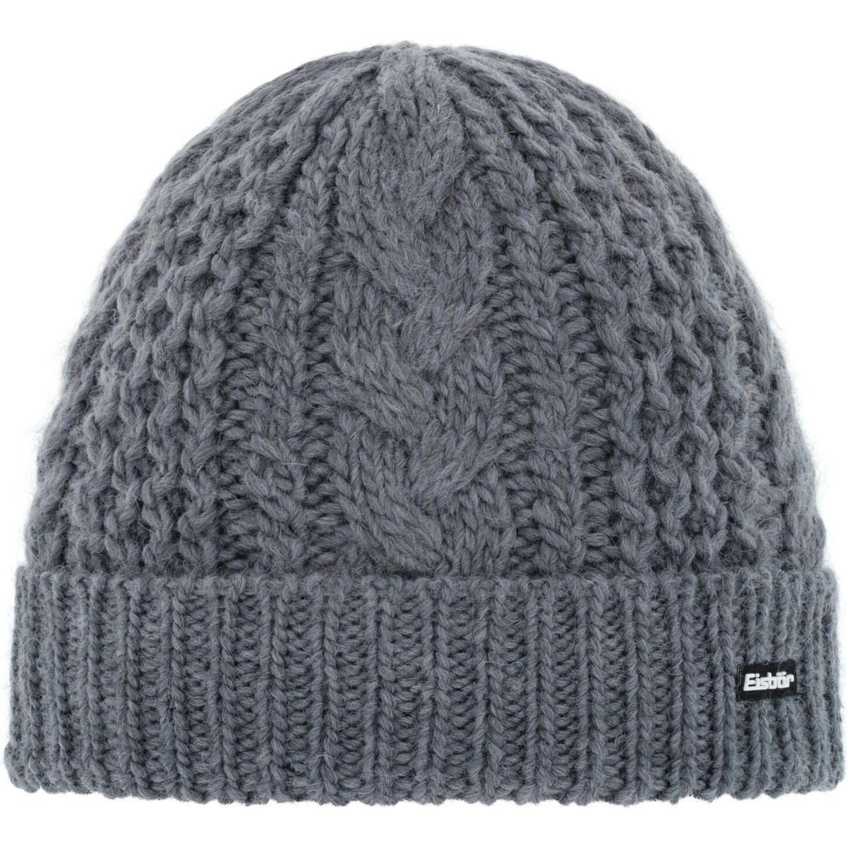 Eisbär Beanie Afratos Mütze Stylische Mütze mit Zopfmuster und Fleece-Innenband, ideal für