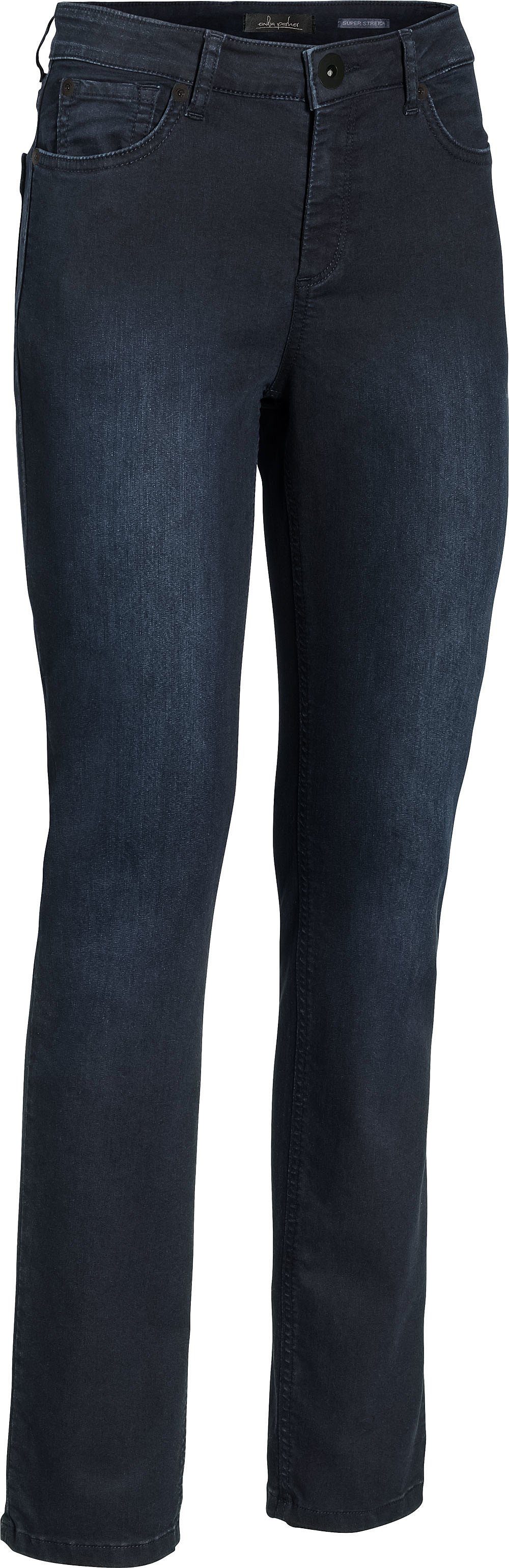 Emilia Parker Stretch-Hose ultrabequeme Jeans mit knackigem Sitz dunkelblau