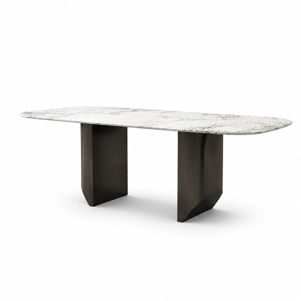 JVmoebel Esstisch Tisch Metall Mega Metall Tische Esszimmer Möbel Esstische Grau Sofort, Made in Europa