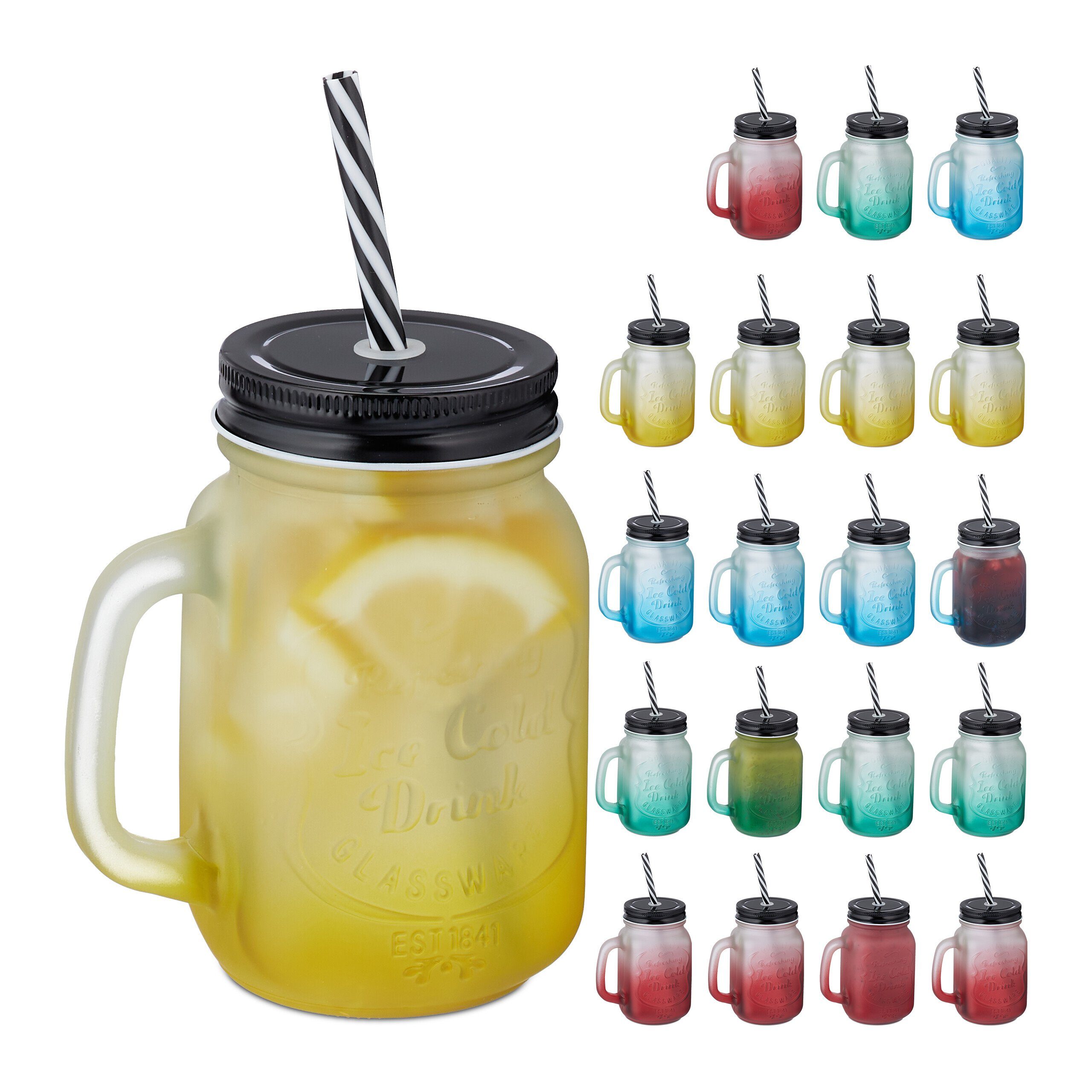 Bunte Vintage Whiskygläser 2er Set - 284 Ml, Handgefärbt & Spülmaschinenfest | Für Cocktails, Whisky & Desserts, Tolles Geschenk Für Glas-Liebhaber