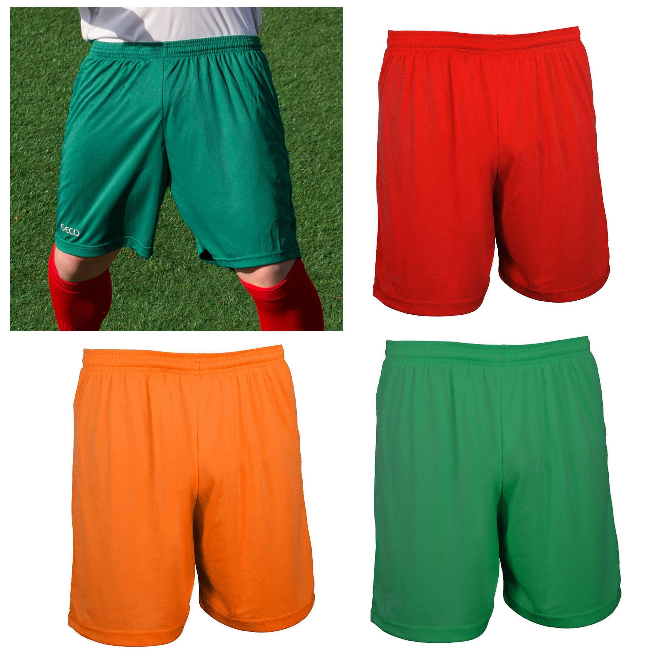 Geco Sportswear Fußballtrikot Shorts neutral Fußballhose grün kurze Boreas Trikothose