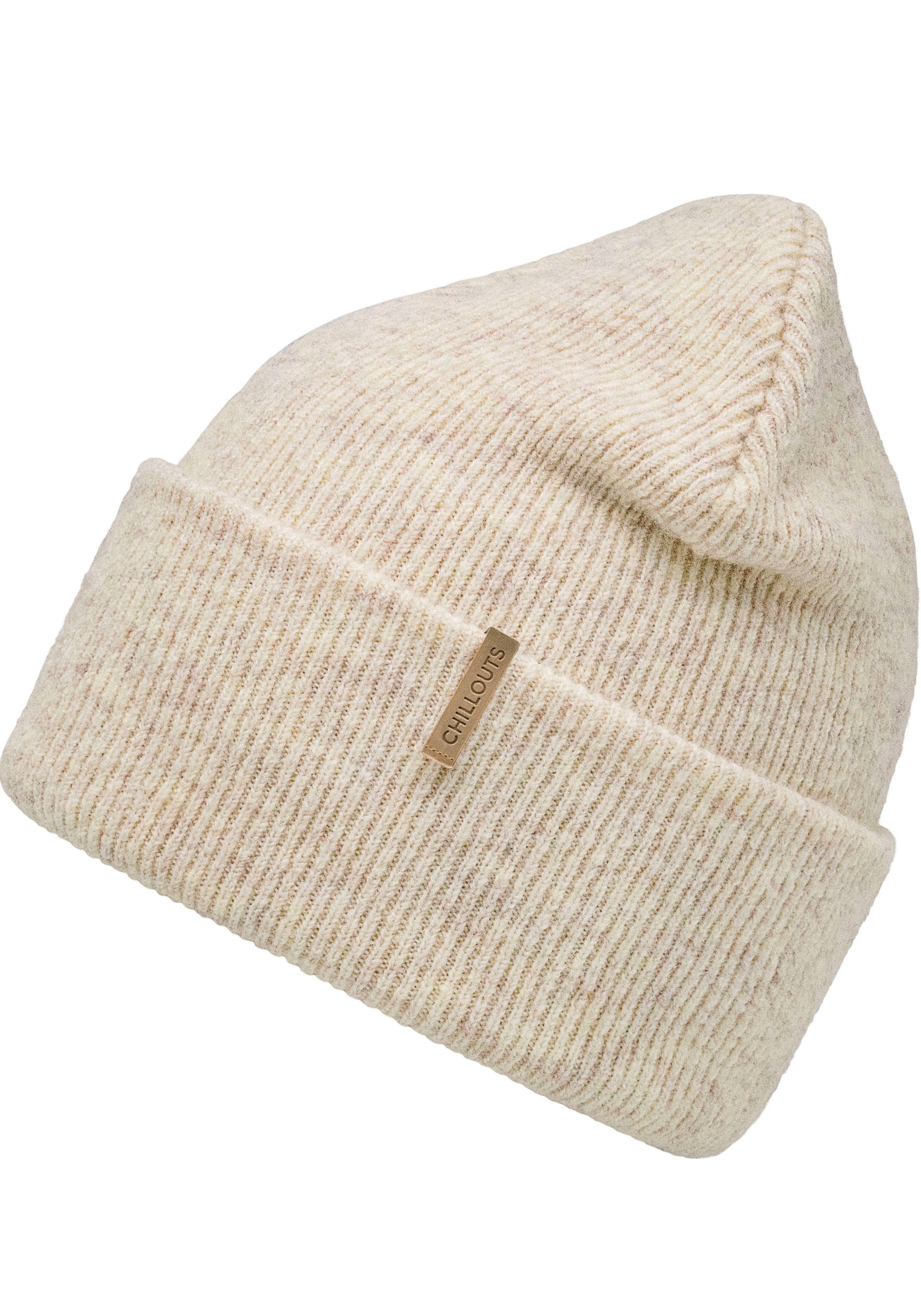 oder Strickmütze als Umschlag mit chillouts tragbar Beanie Beanie als Hat Milea beige