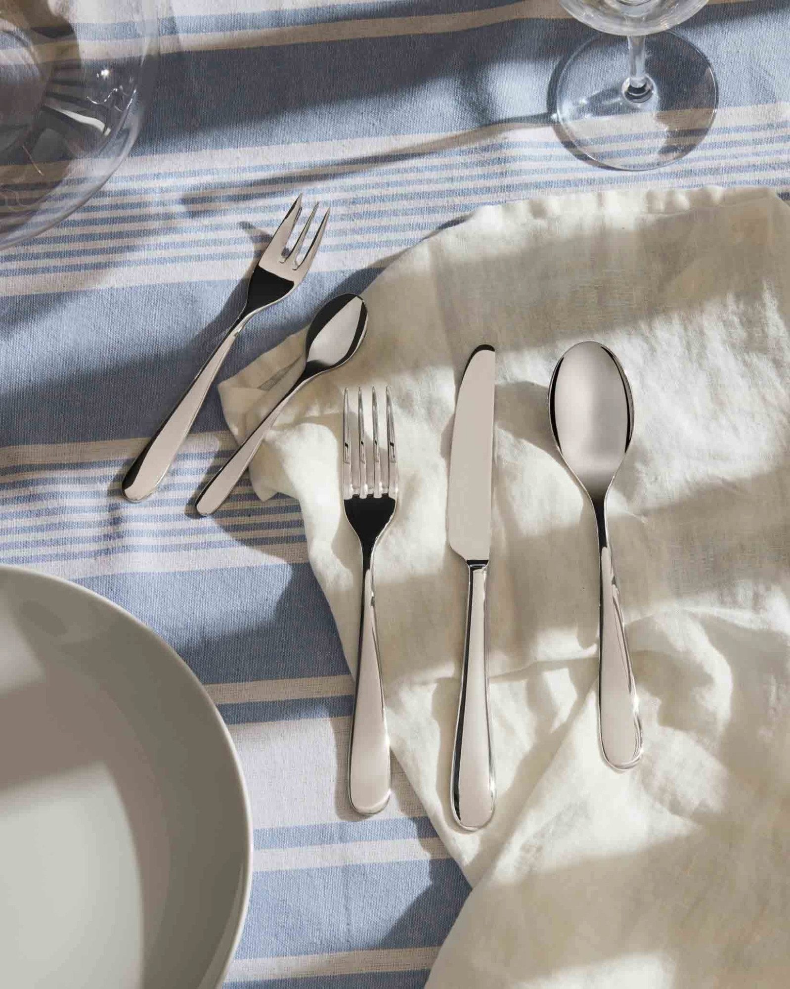 Alessi Besteck-Set Alessi Nuovo Milano Besteckset 30-teilig (30-tlg), 6 Personen, Edelstahl 18/10