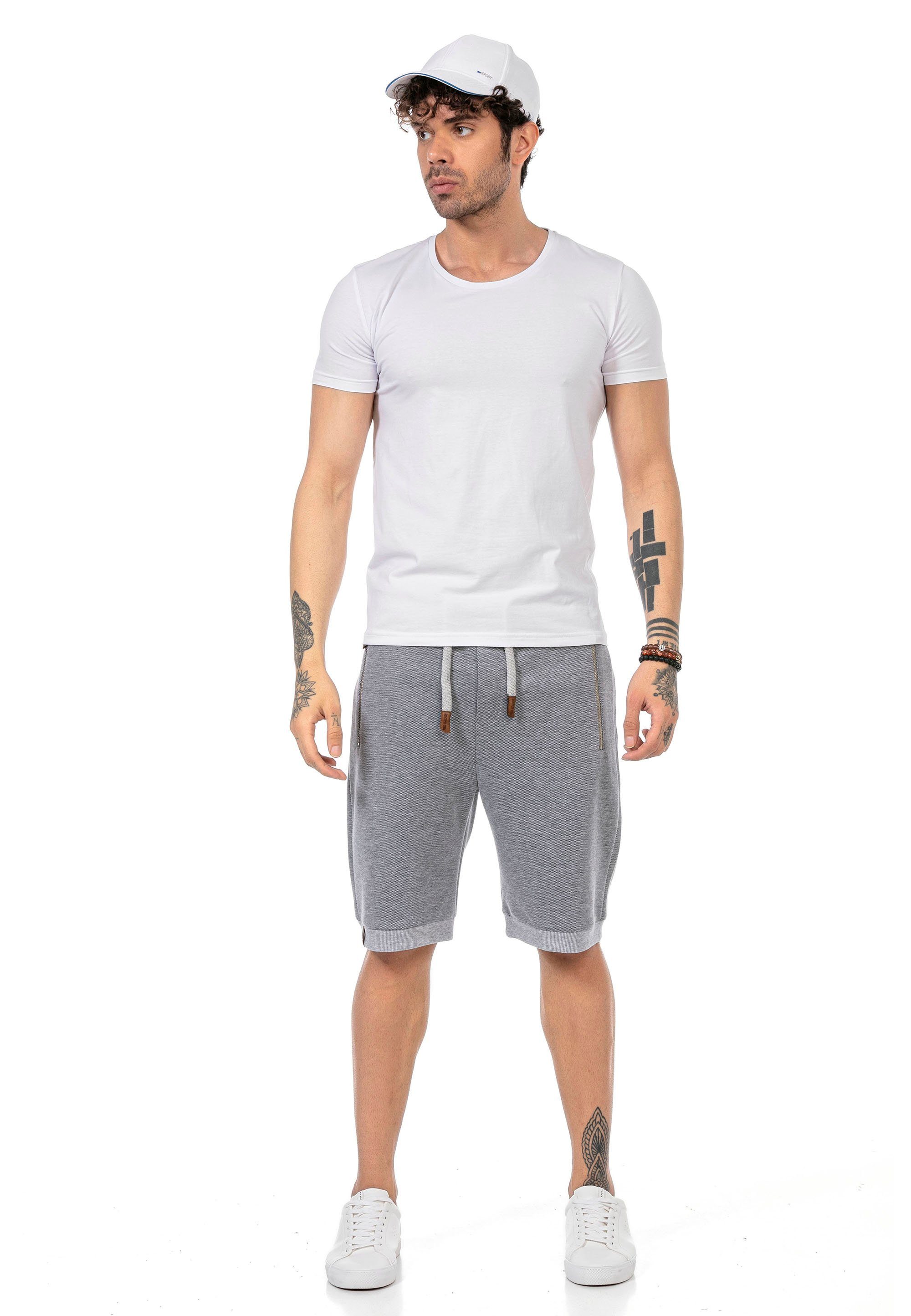 Oldham Kordeln Shorts RedBridge mit dicken grau