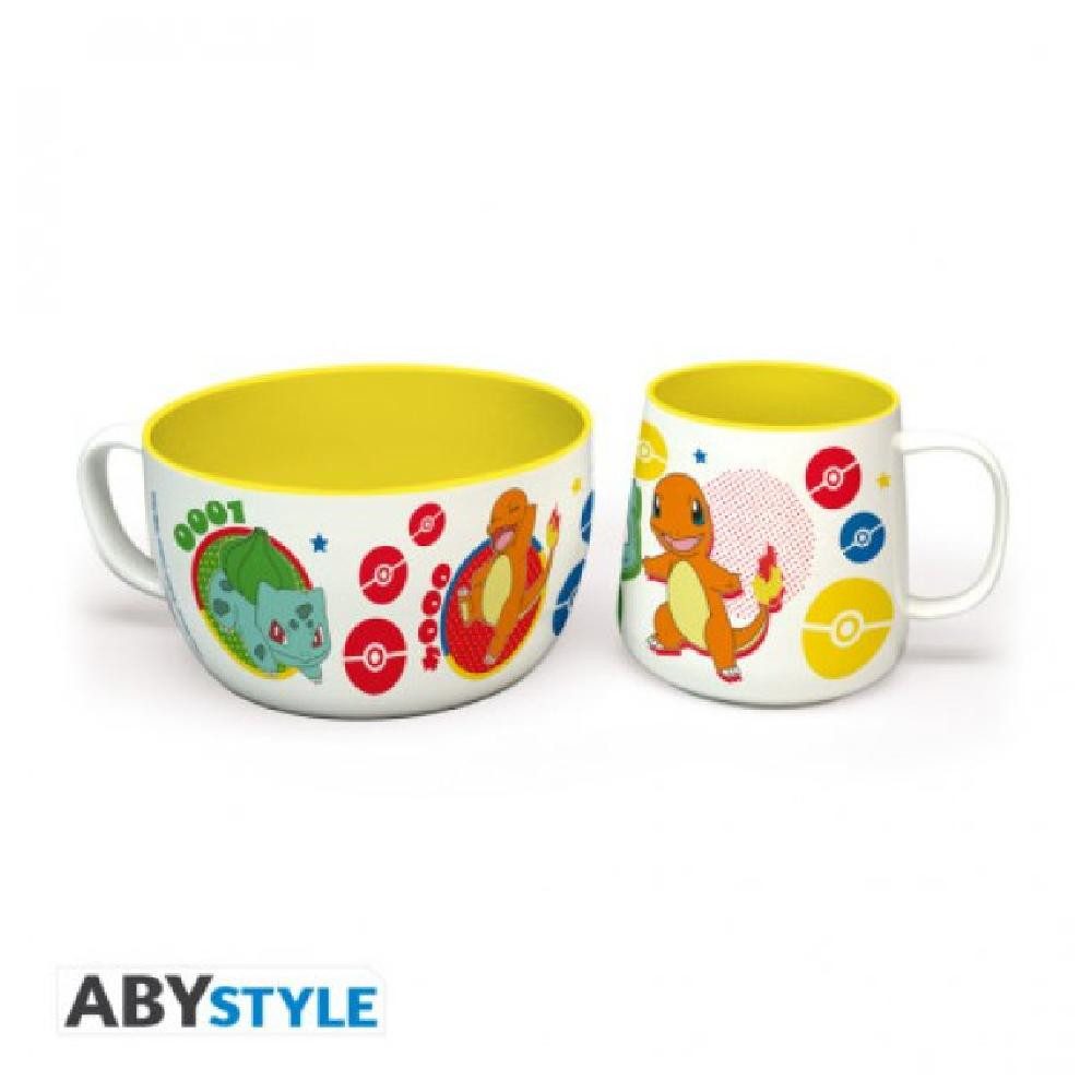 ABYstyle Merchandise-Figur POKEMON - Breakfast Set Tasse + Bowl - Pikachu & Kanto Starters