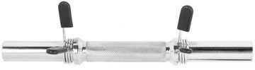 GORILLA SPORTS Kurzhantelstange Chrom 30 mm Kurzhantel Stange mit Federverschluss, Chrom, 35 cm (Set)