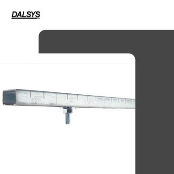 Dalsys Bauschraube, (Hammerkopfschraube für Montageschiene 27/18 und 28/30, 100 St), zur Anwendung an einer Installationsschiene, verzinkter Stahl