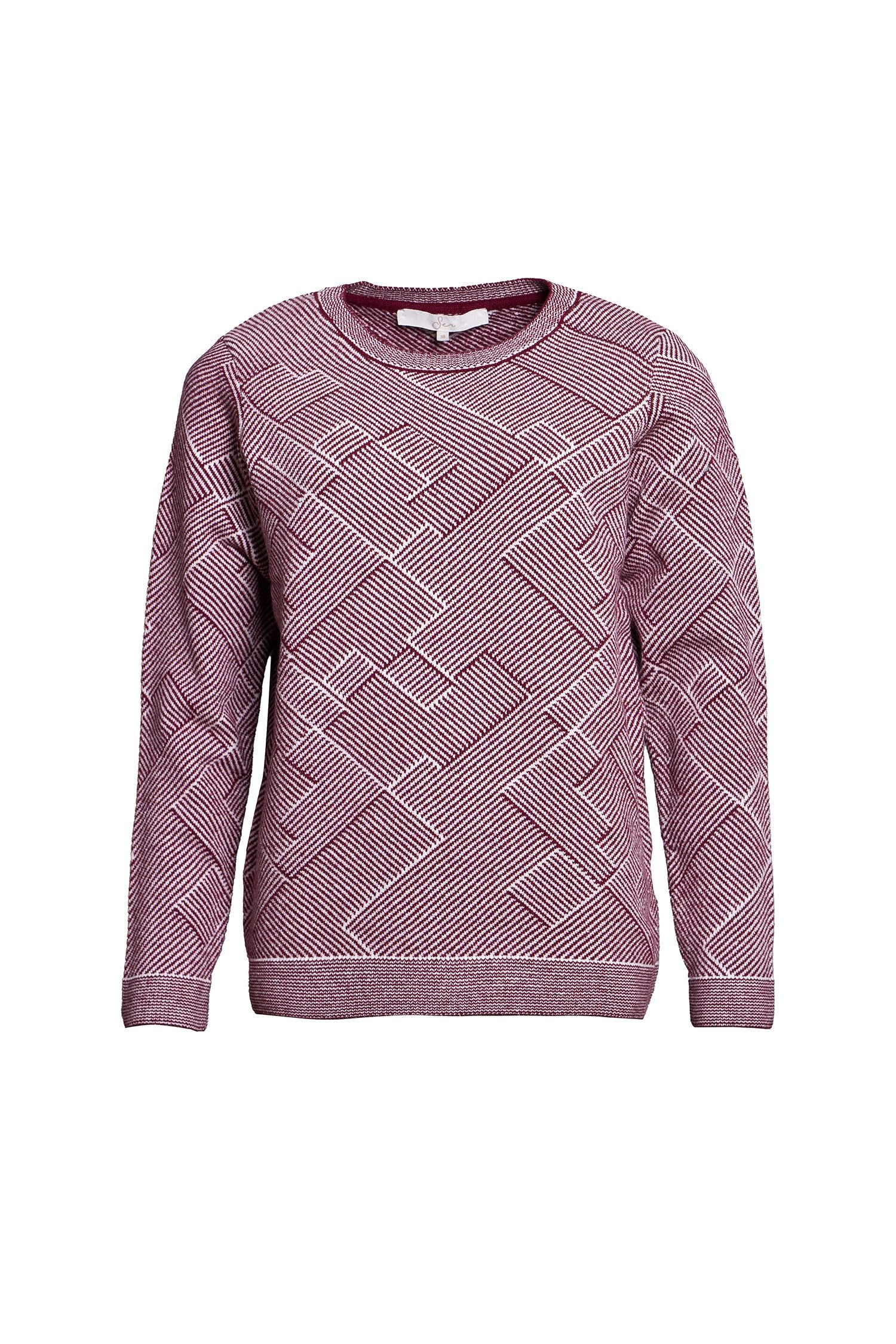 SER Rundhalspullover Pullover Mustermix W8250222
