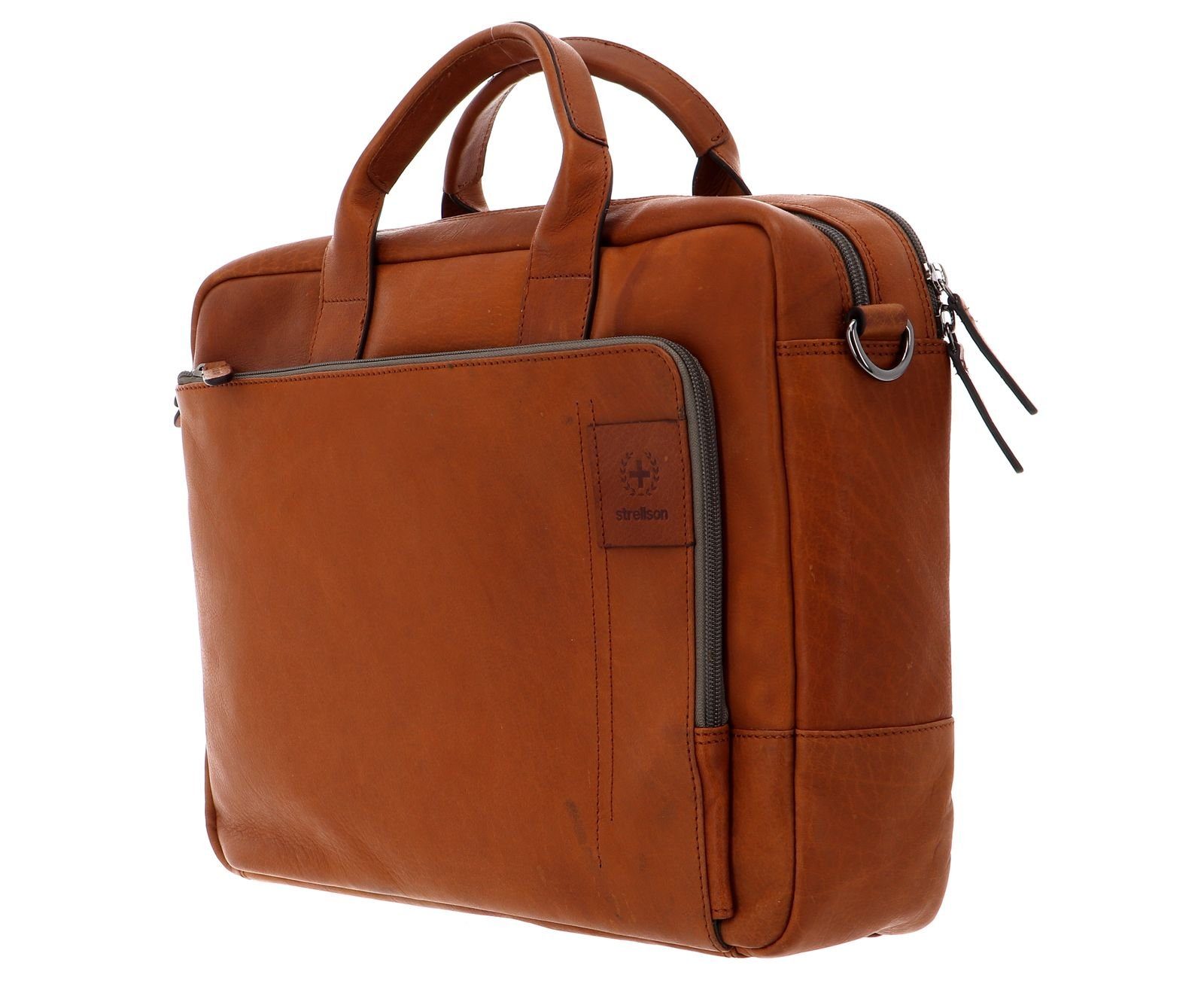 Strellson Umhängetasche BriefBag SHZ, aus echtem Rindsleder