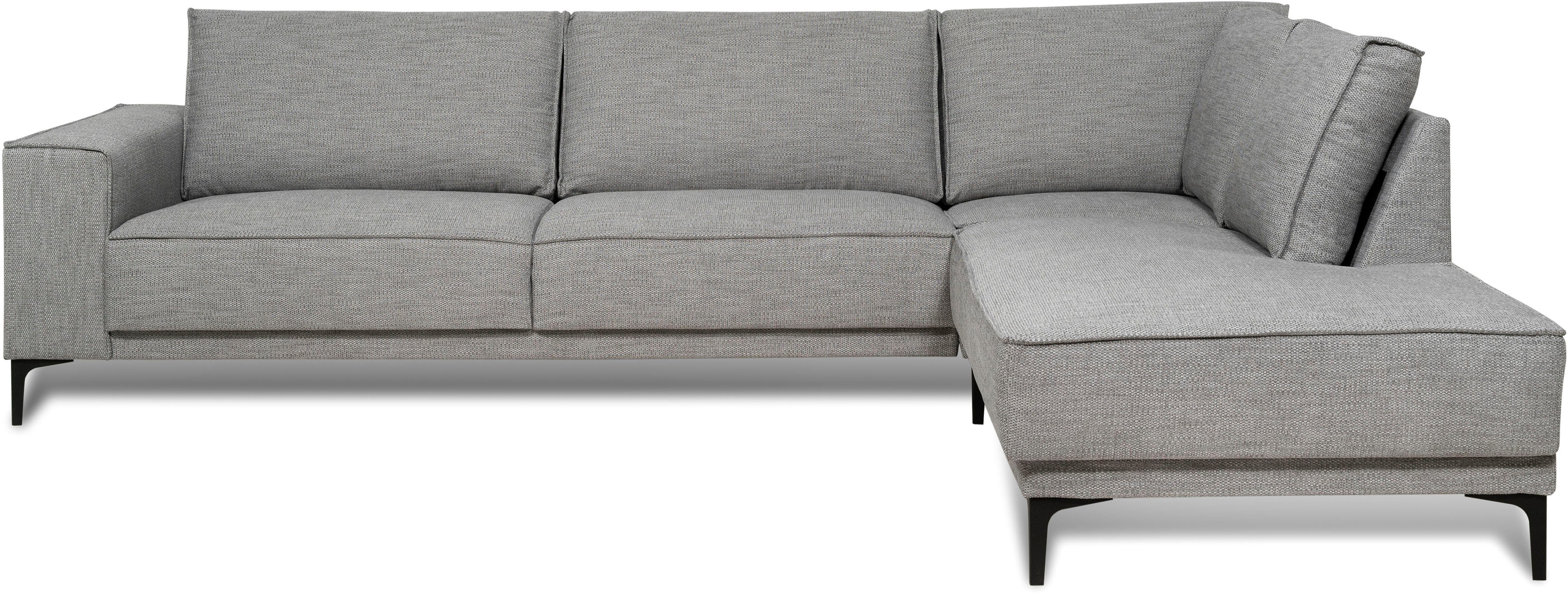 OTTO home Ecksofa "Polsterecke Oland, Struktur, Flachgewebe, Luxus-Microfas günstig online kaufen