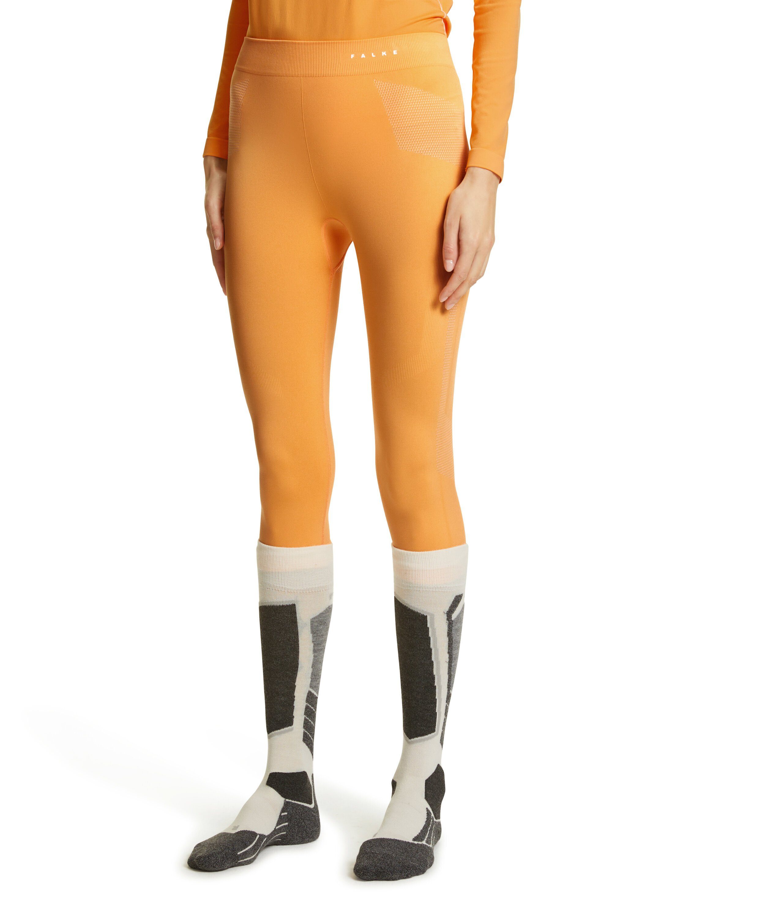 Maximum (8155) aus (1-St) orangette Warm Thermounterhose Material FALKE feuchtigkeitsregulierendem