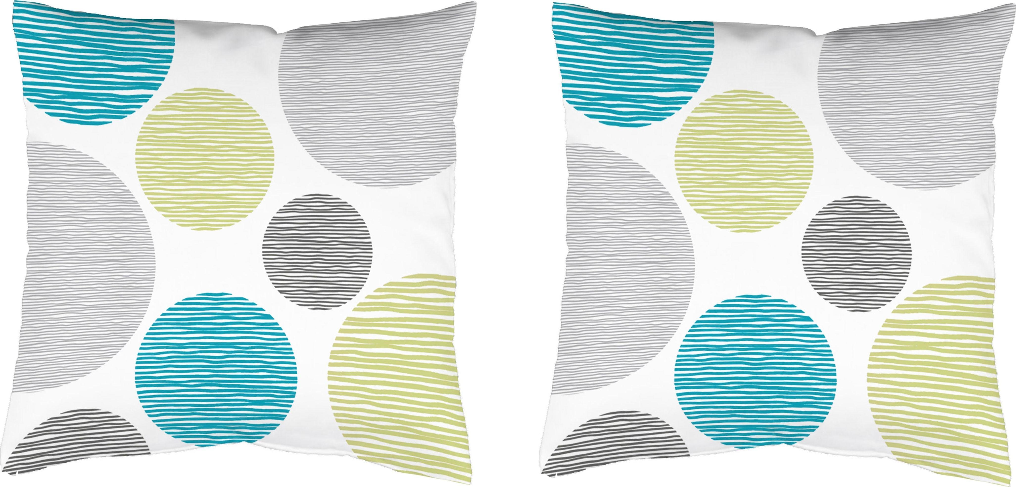 HOME WOHNIDEEN Dekokissen BORDEN, Kissenhülle mit Füllung, 2 Stück günstig online kaufen