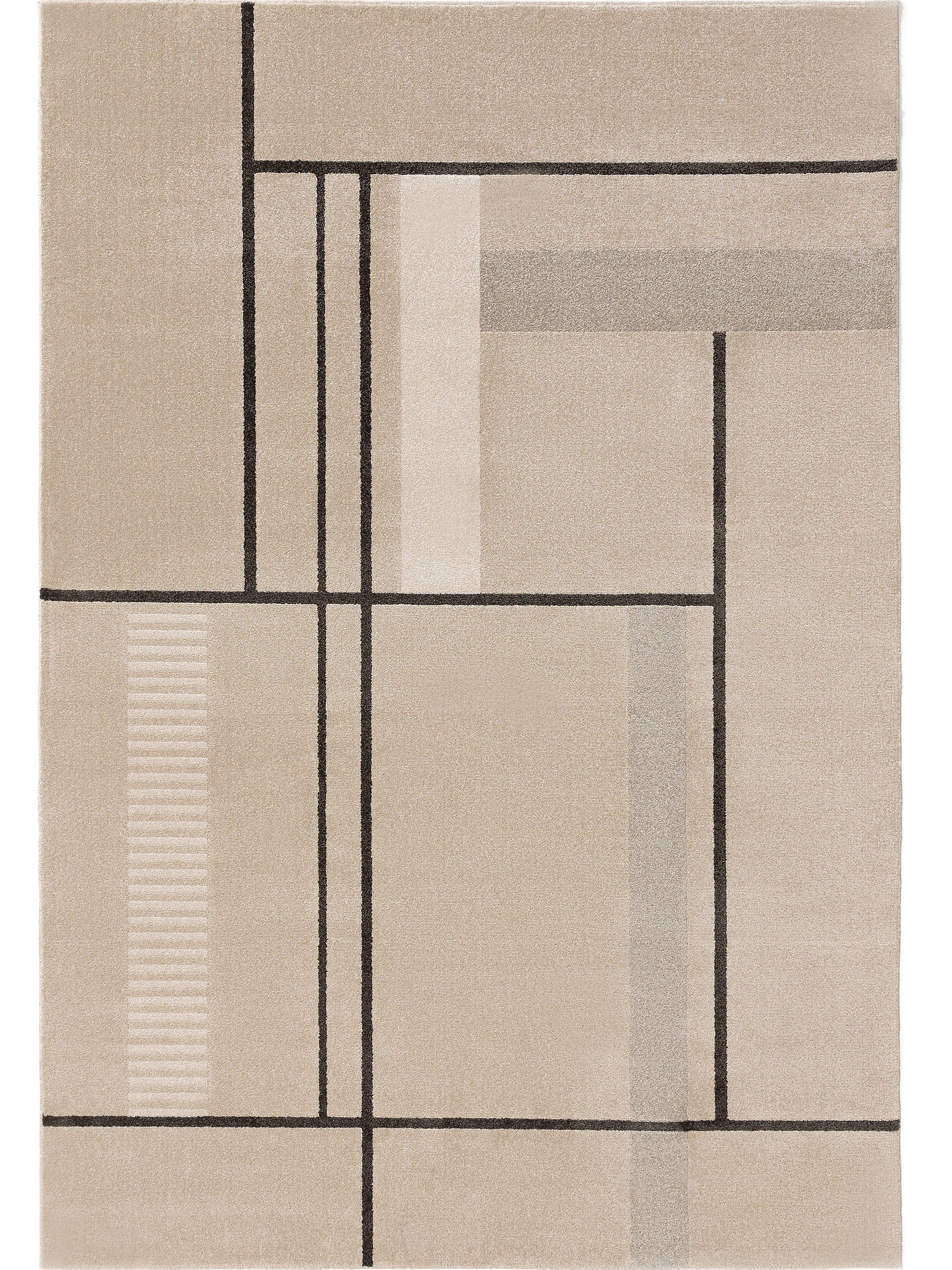 benuta Teppich Ida, rechteckig, Höhe: 6 mm, Kunstfaser, Berber, Ethno-Style, Wohnzimmer