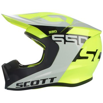 Scott Motorradhelm Scott 550 Woodblock grau / gelb Crosshelm S
