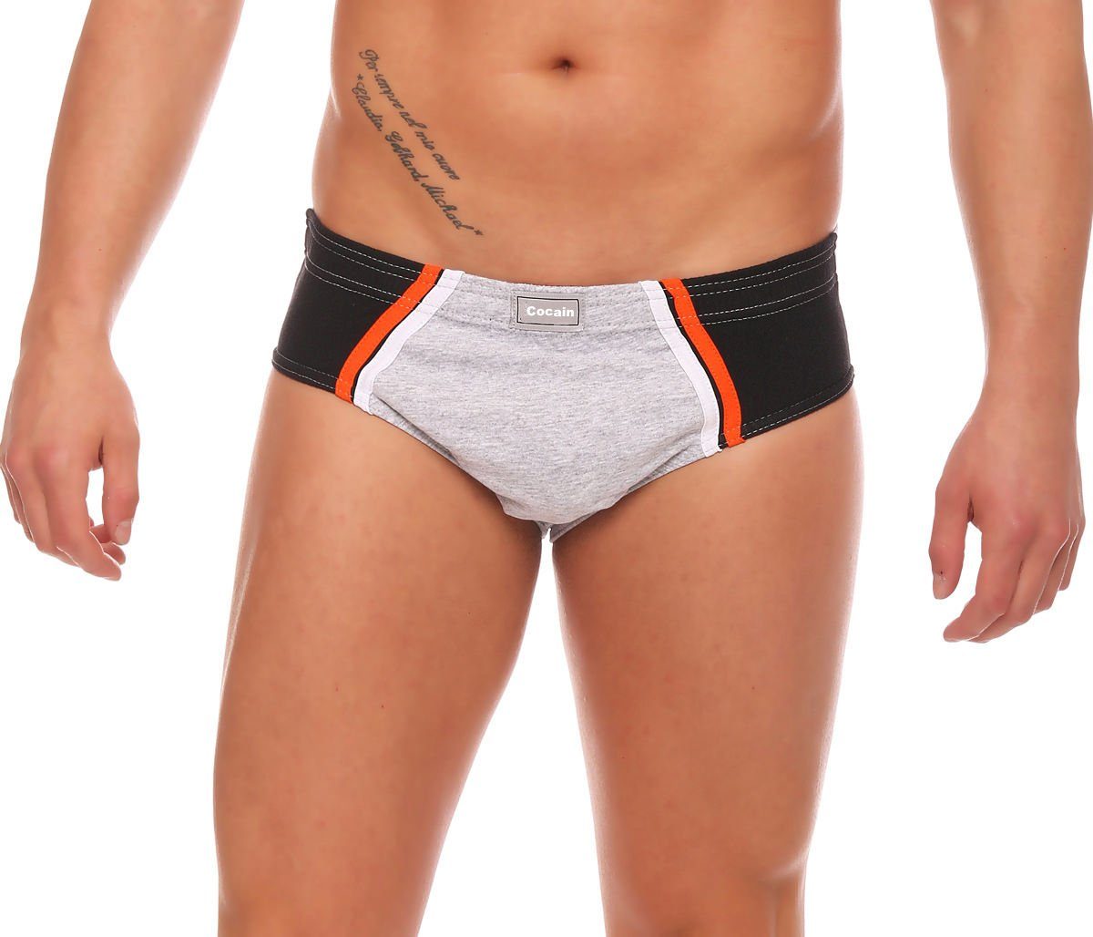 Cocain underwear Slip Herren Sportslips in Logo 6-St) klassisch (Spar-Set, Europa produziert - Farbteiler