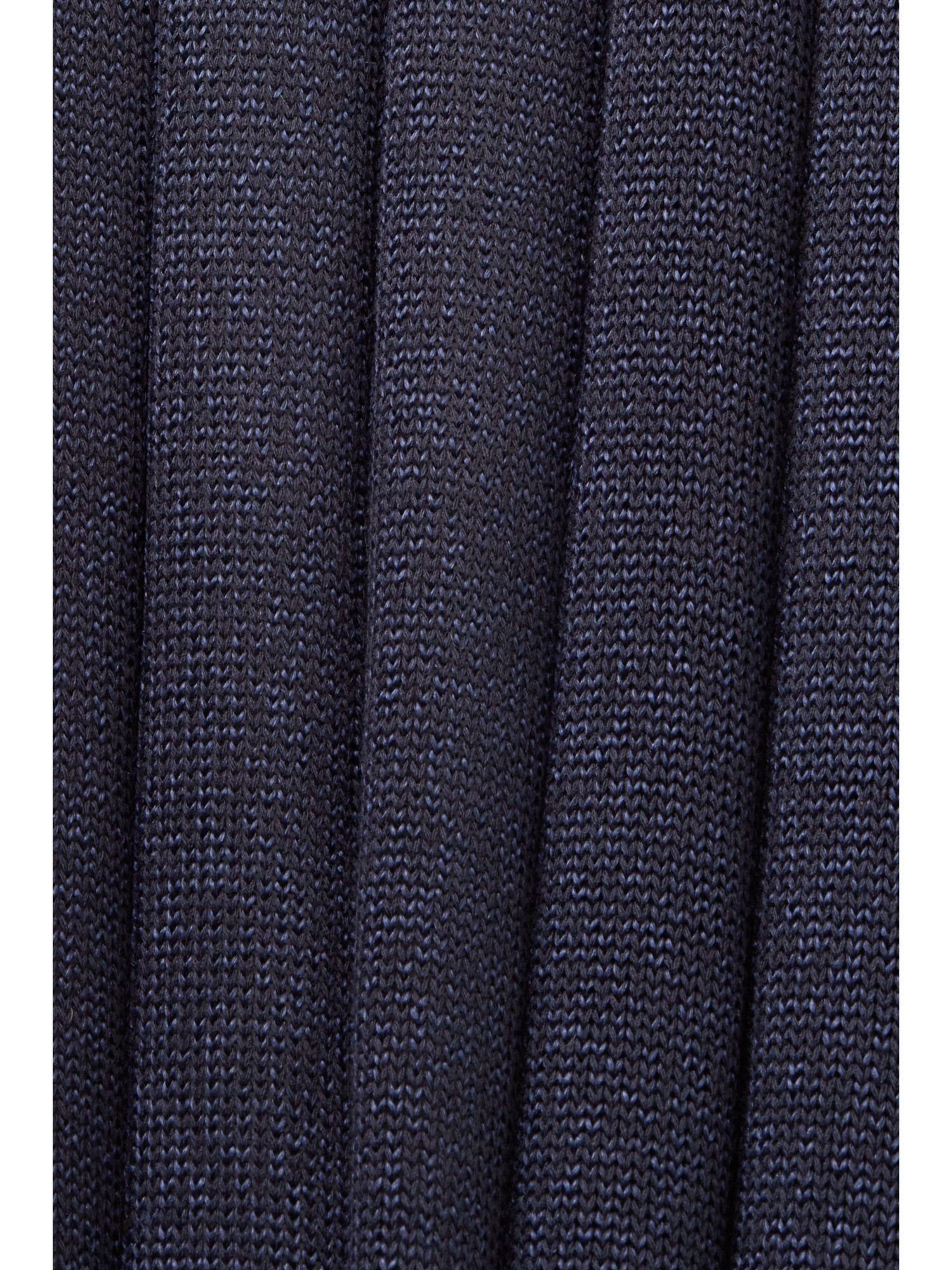 mit Collection Cardigan Esprit Strickjacke BLUE PETROL Langer (1-tlg) Glitzereffekt