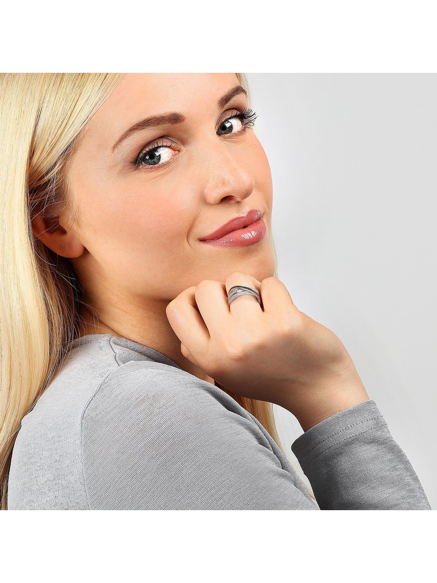 CHRIST Silberring CHRIST Damen-Ring 925er Silber, recycelt Zirkonia, Zirkon günstig online kaufen