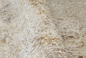 Teppich BESTSELLER CAVA, OCI DIE TEPPICHMARKE, rechteckig, Höhe: 8 mm, Glanz Viskose, mit Fransen, Hoch Tief Struktur, Vintage, Wohnzimmer