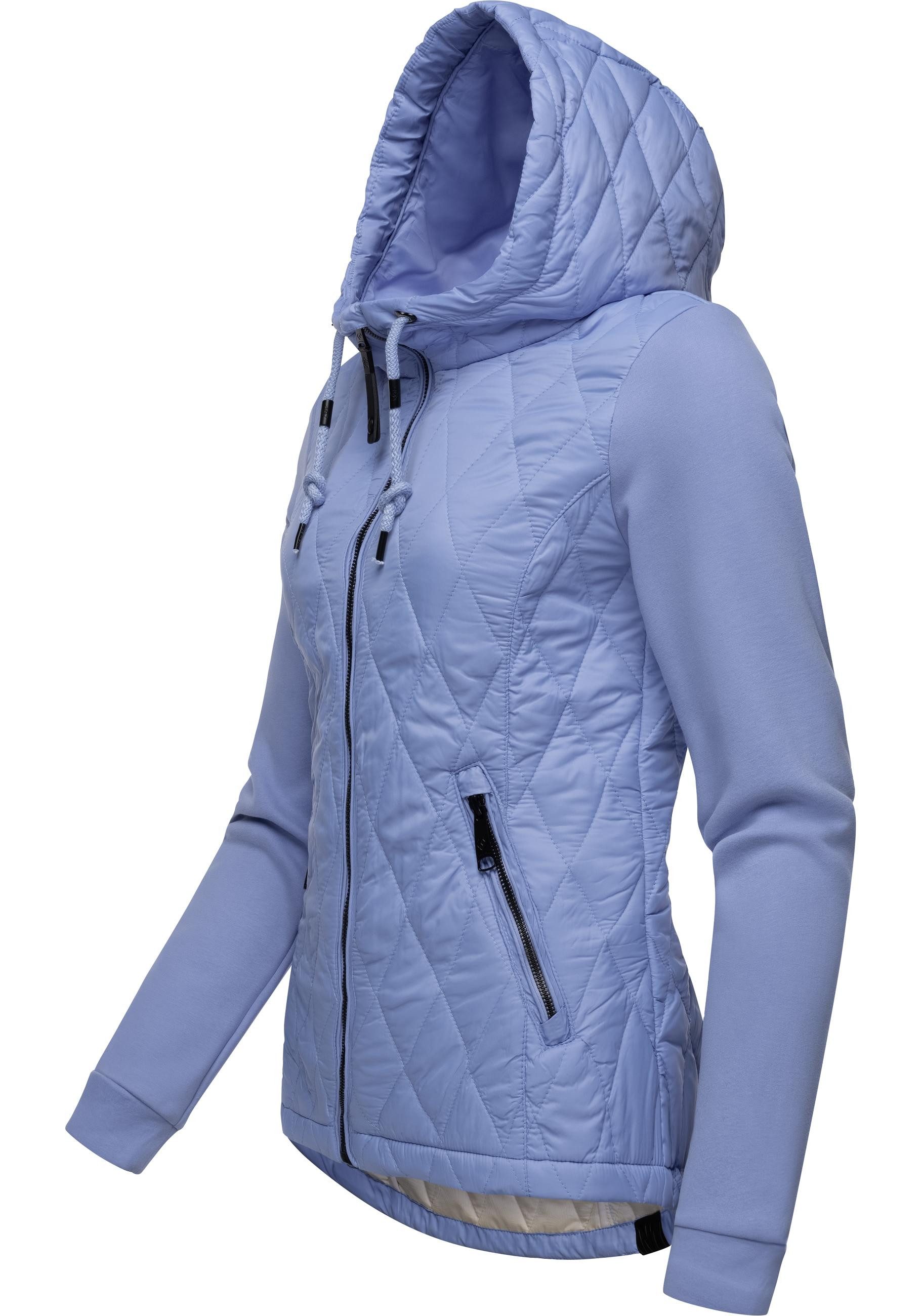 Ragwear Outdoorjacke Lucinda Steppjacke aus modernem Materialmix mit Kapuze