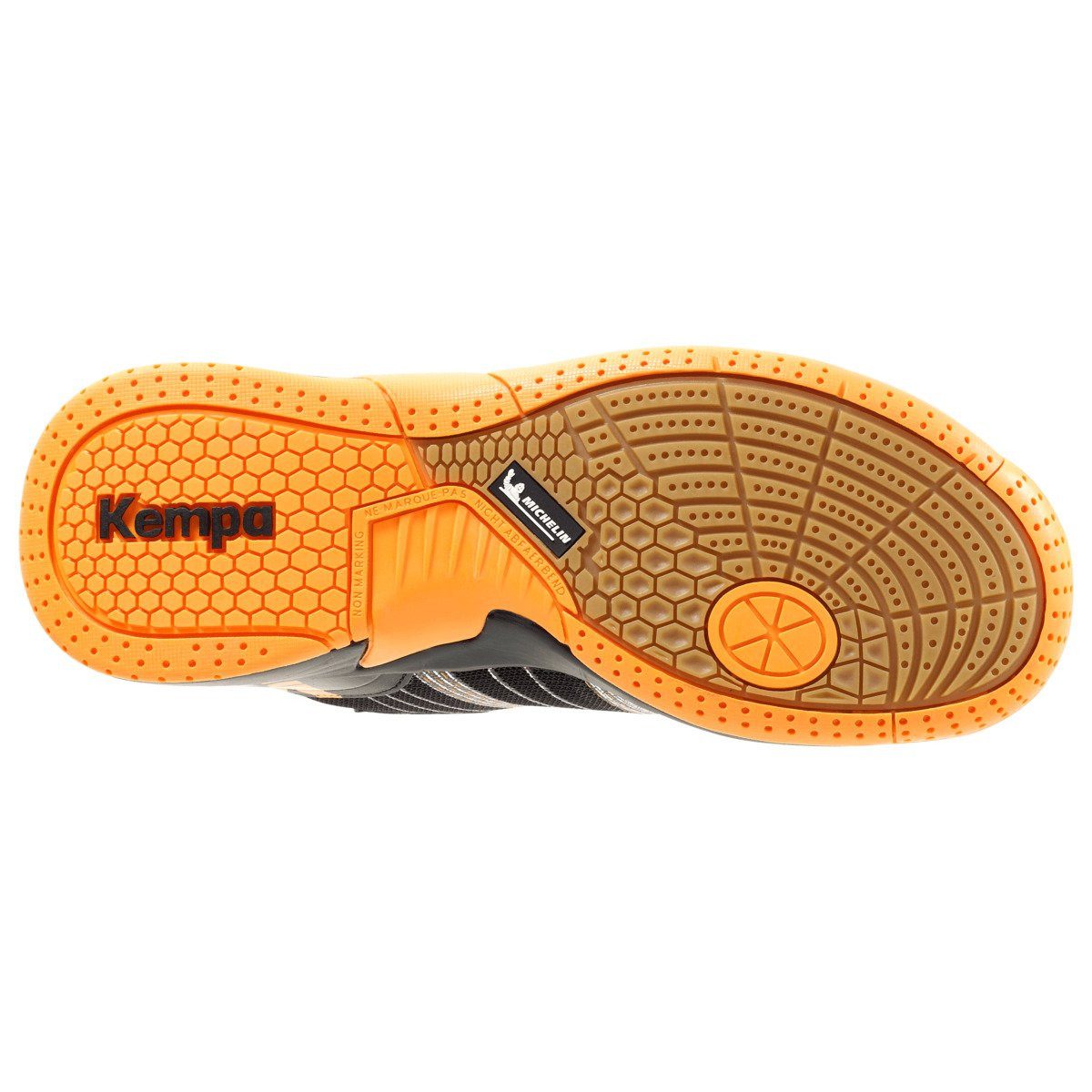 Kempa Attack Contender schwarz/orange Indoorschuhe Kinder Badmintonschuh
