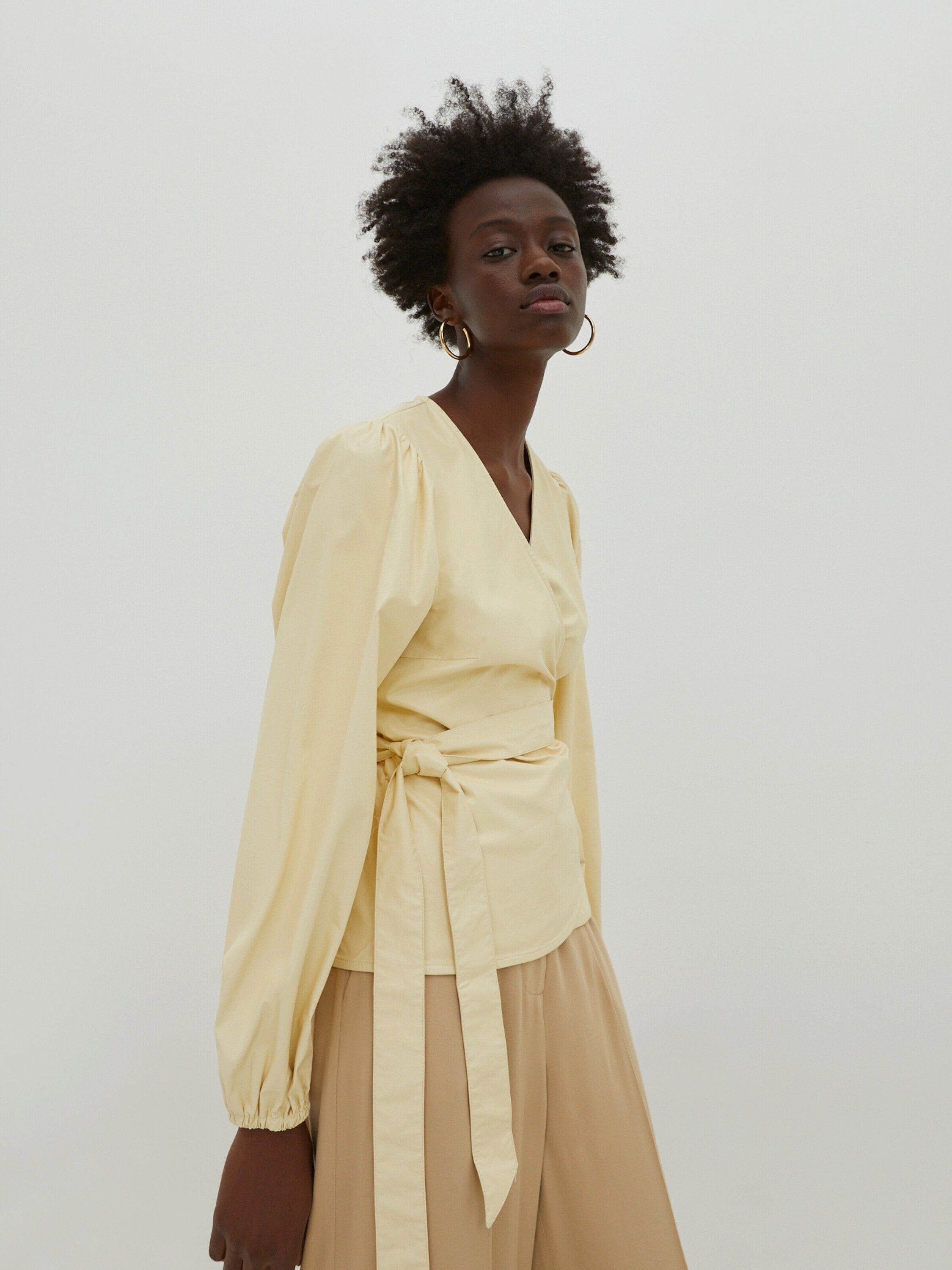 EDITED Langarmbluse Papina (1-tlg) Wickel-Design günstig online kaufen