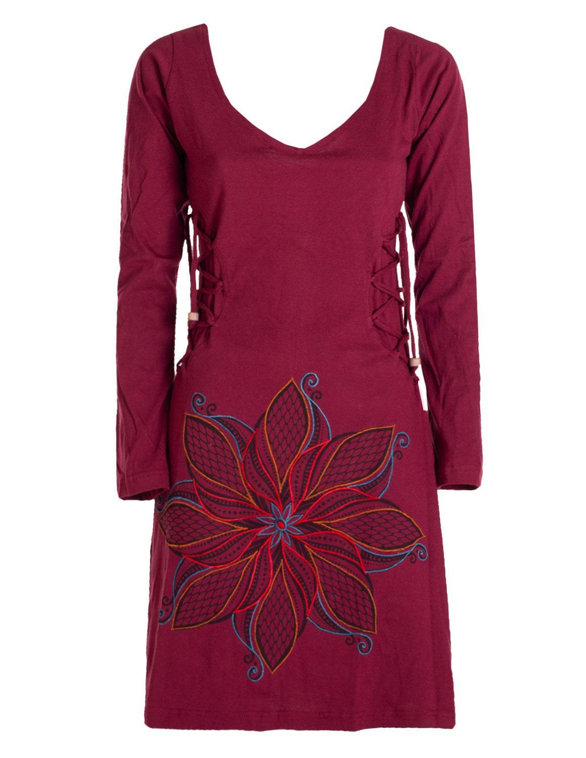 Vishes Minikleid Leichtes Langarmshirt-Kleid Damen Langarm günstig online kaufen