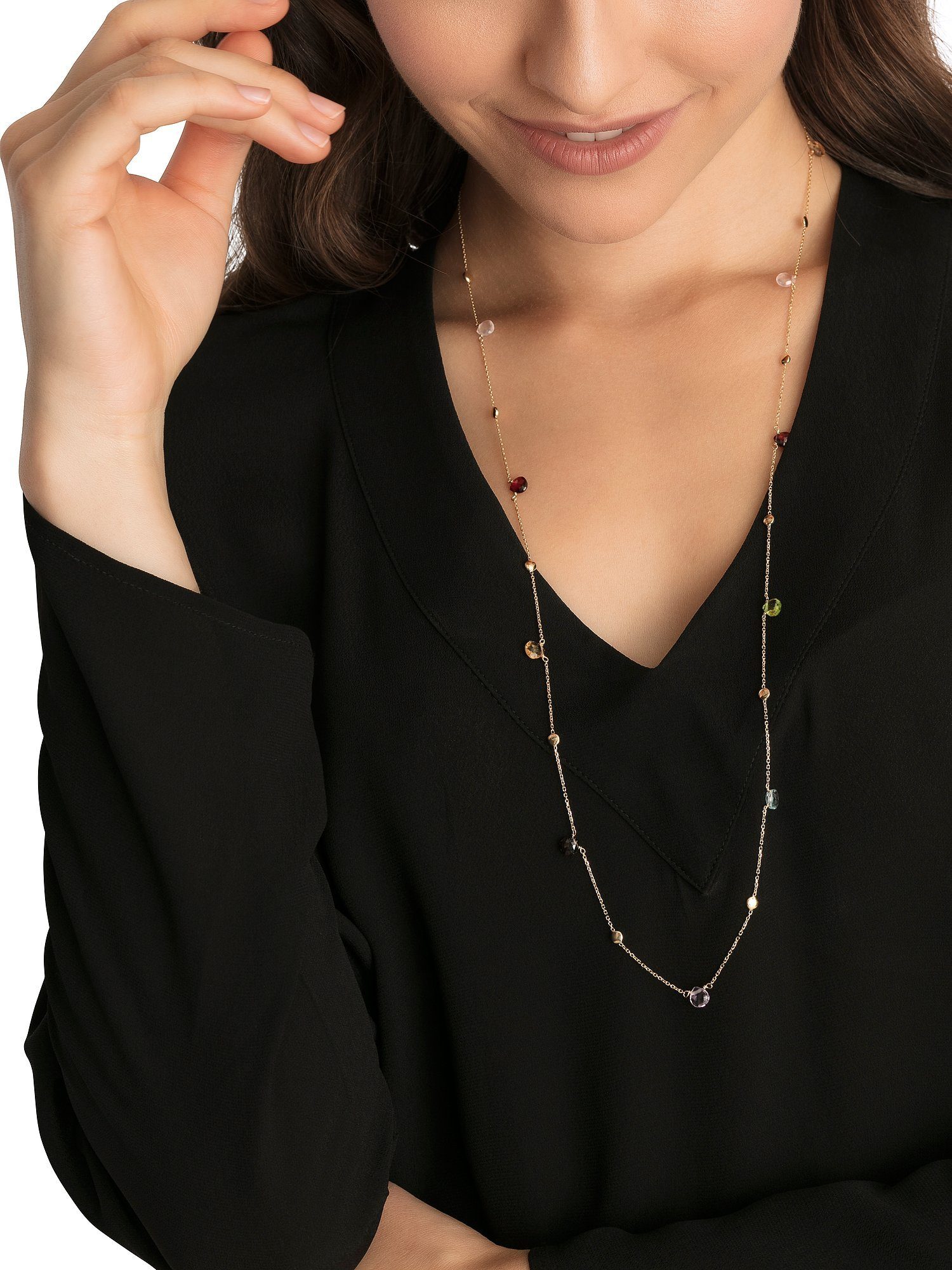 CHRIST Collier CHRIST Damen-Kette Farbst...