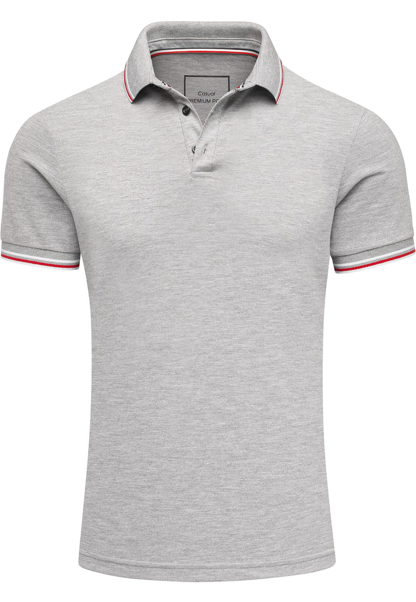 Amaci&Sons Poloshirt Berry Hill Poloshirt Herren Kurzarm Polo Hemd Regular günstig online kaufen