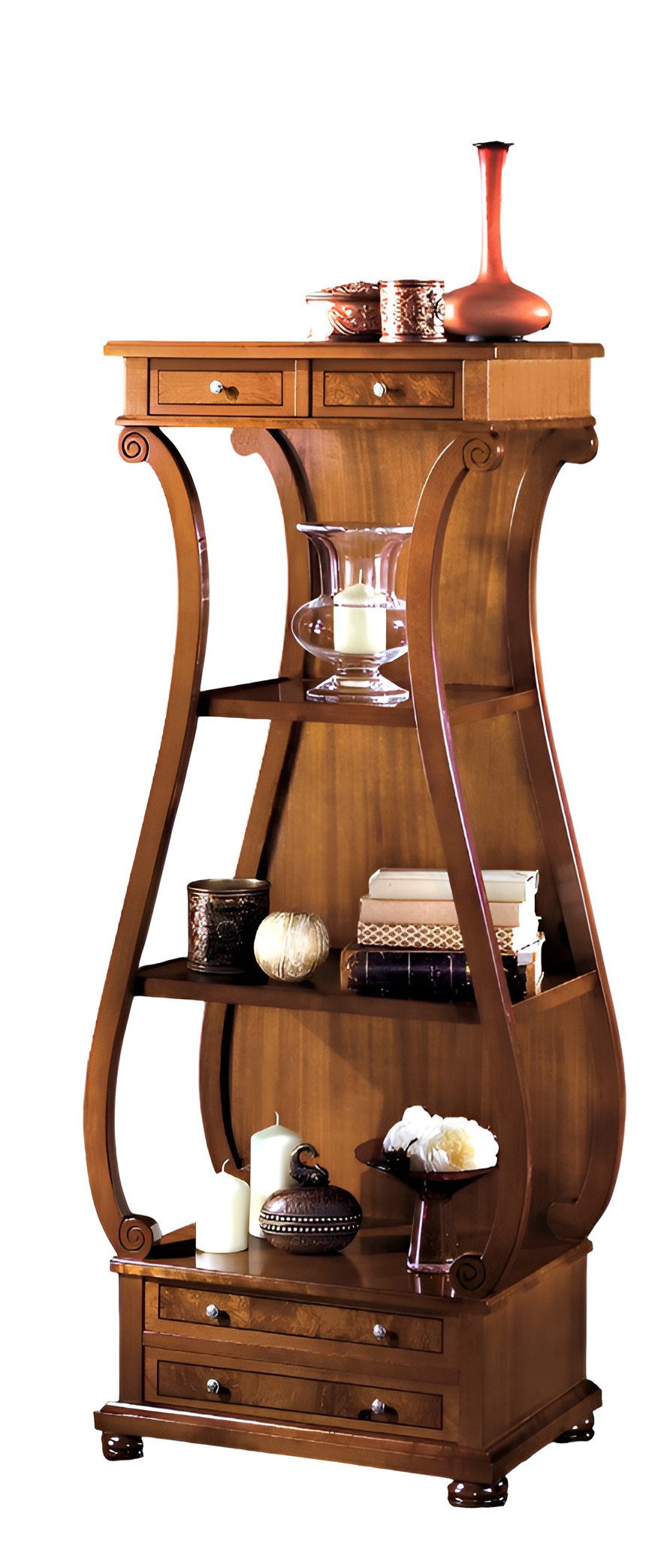 Xlmoebel Bücherregal Wohnzimmermöbel Holzregal Vitrine Designwandregal Schrankensemble, Hergestellt in Italy
