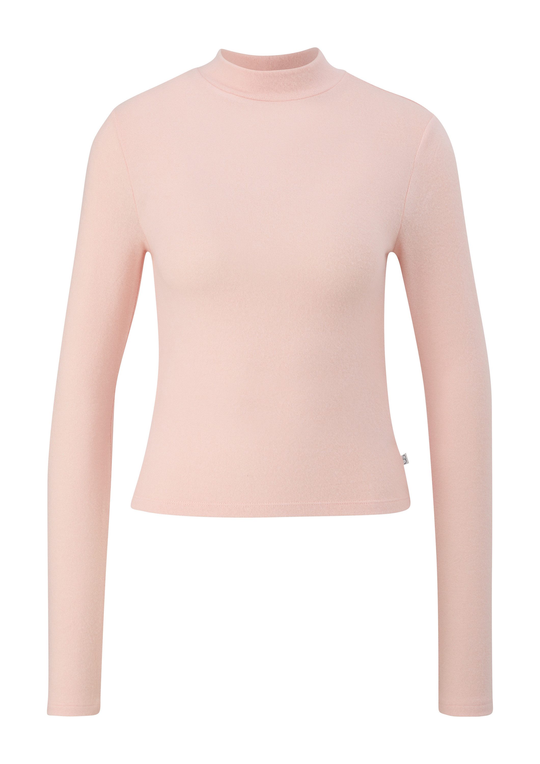 QS Langarmshirt T-Shirt Longsleeve aus Viskosemix günstig online kaufen