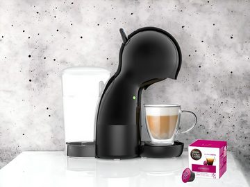 Krups Kapselmaschine Nescafé Dolce Gusto Piccolo ca 70 Kapseln Kapselhalter 3 Espresso Glas, Dolce Gusto, 30 Kaffeekreationen, 0,8 L Wassertank, Heiß-Kaltgetränke