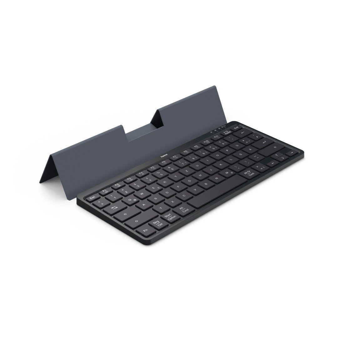 Hama Tastatur Travel 600 (kabellos, QUERTZ, Multi-Device, klein) Tastatur