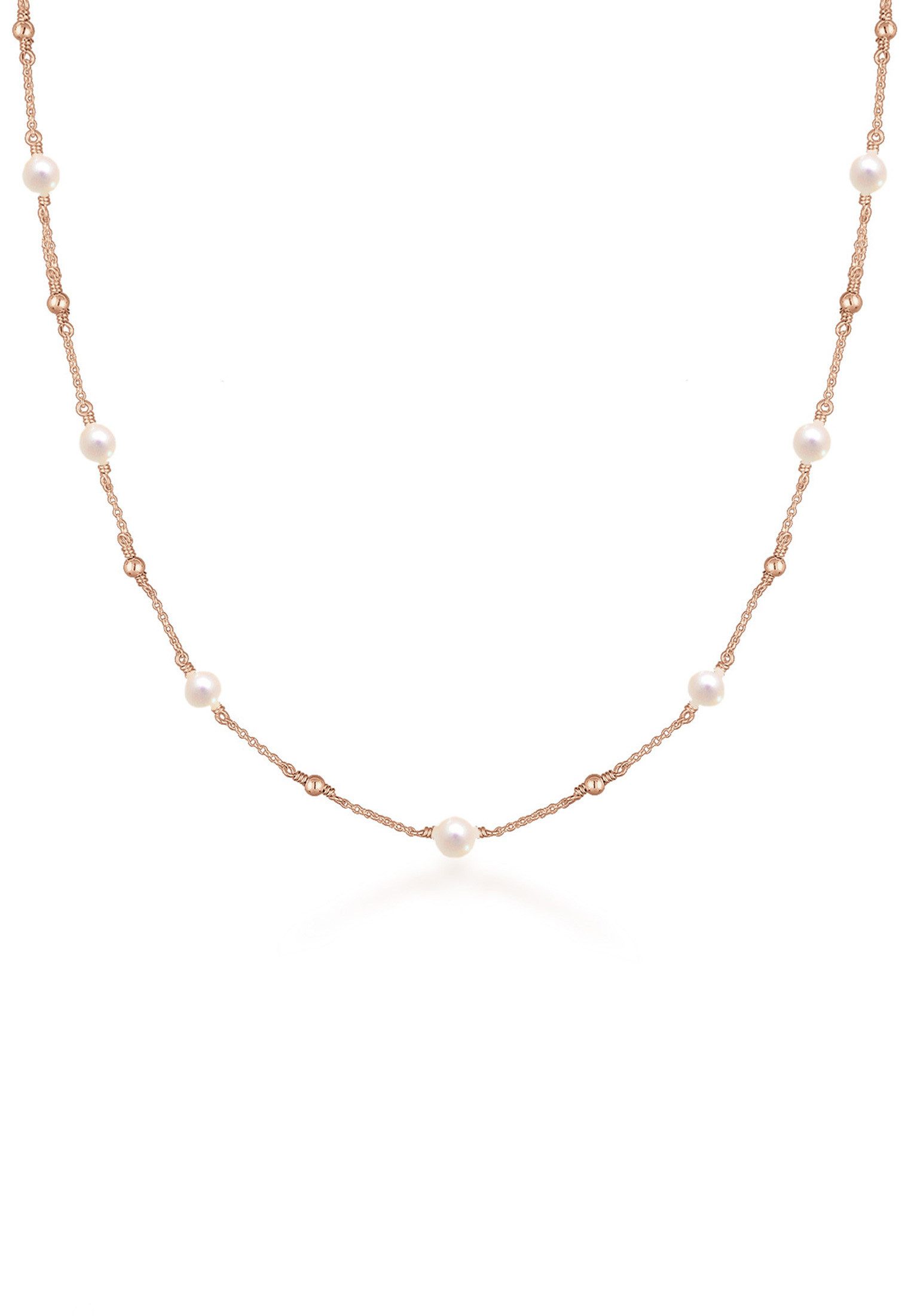 Elli Perlenkette Süßwasserperlen Schmuck Geschenk 925er Silber