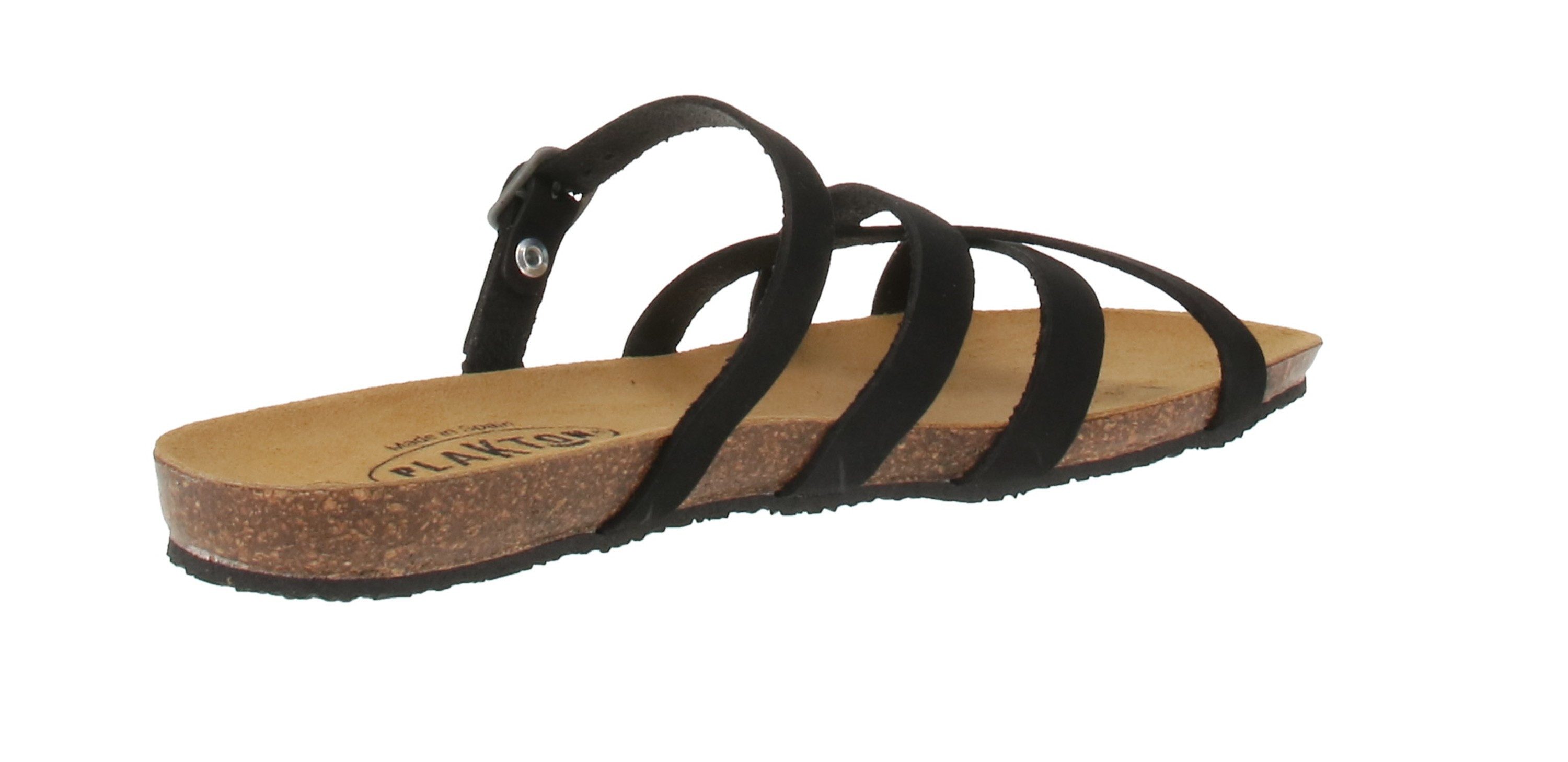 Plakton plakton 571025 Mam Aisha Noubuck - Damen Sandalen - Negro Sandale günstig online kaufen