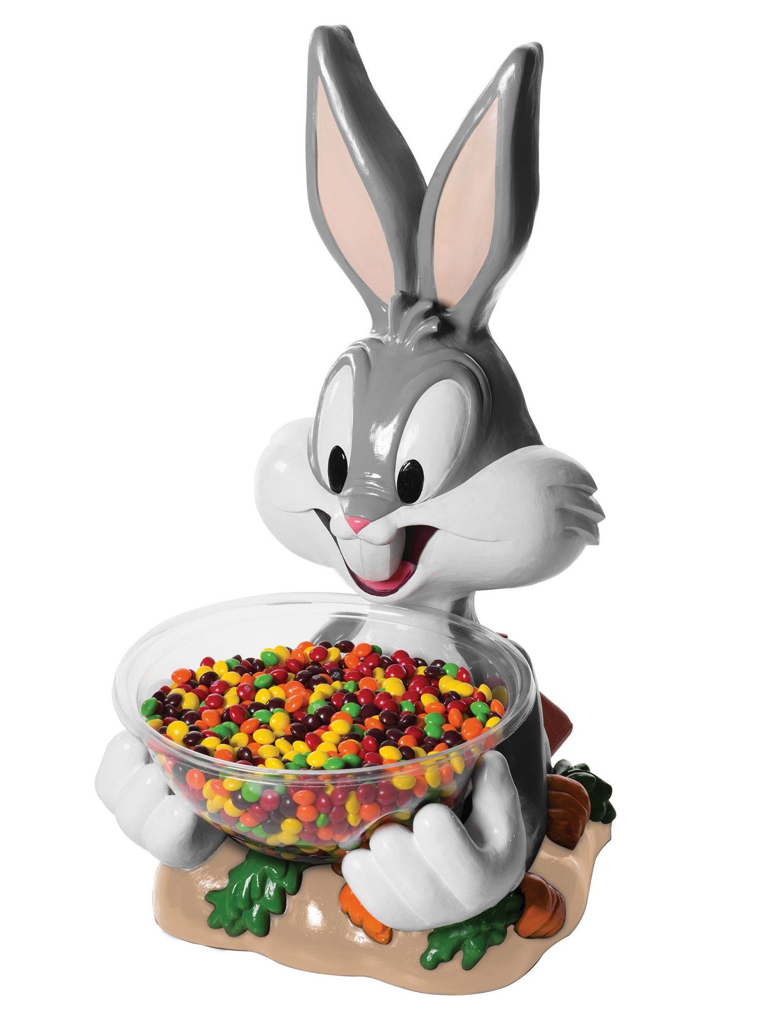 Nutzwert! Süßigkeiten-Halter, Kunststoff, lizenzierte Einweggeschirr-Set Bunny Bugs mit Tunes-Dekofigur Rubie´s Original Looney