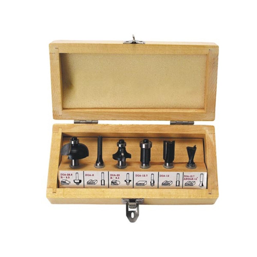 Toolland Fräser-Set 6-teiliger Fräsersatz für Oberfräse von Toolland. Lieferumfang: Halbho, 1-tlg.