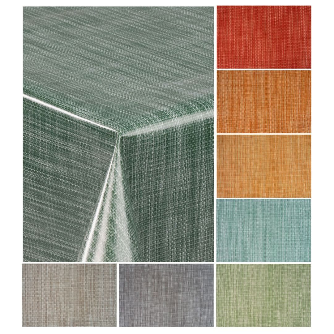 laro Tischdecke Wachstuch-Tischdecke Wachstischdecke Gartentischdecke Leinenoptik