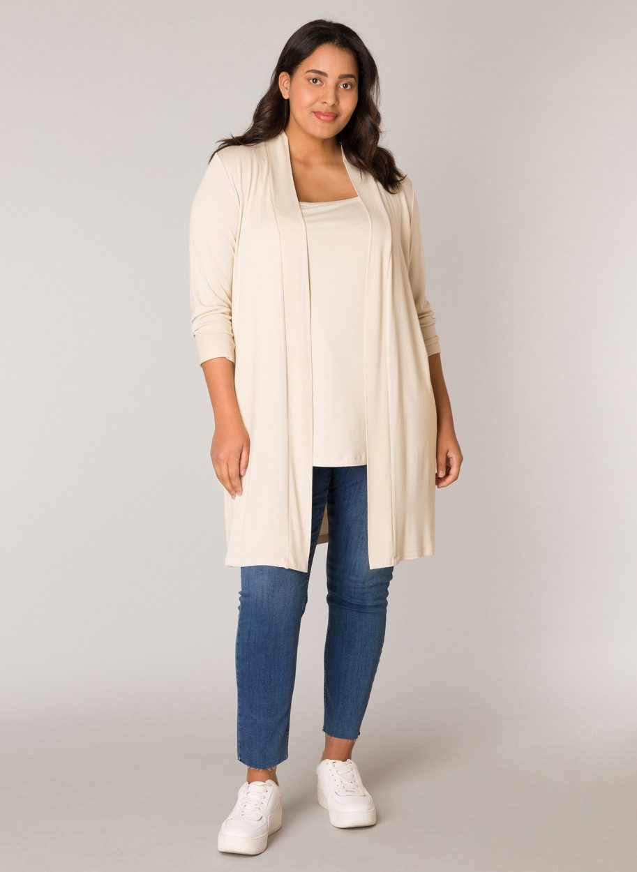 Base Level Curvy Longstrickjacke Ayla Long günstig online kaufen