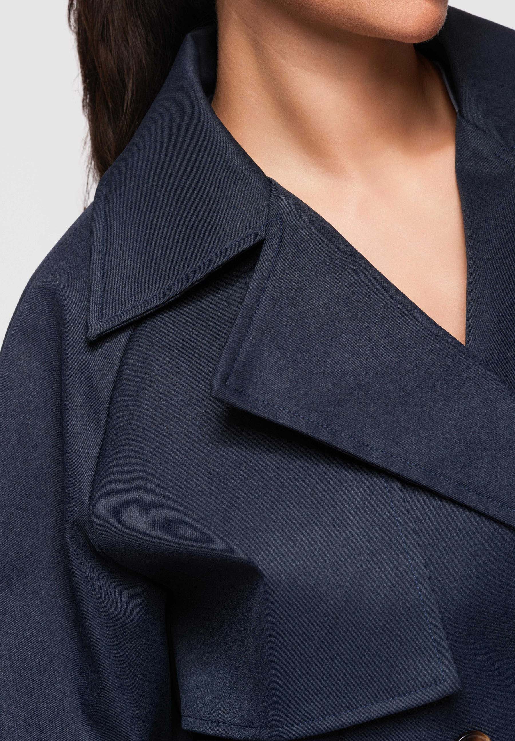 OMBRE Trenchcoat Kurzer Trenchcoat für Damen mit verkürztem Schnitt